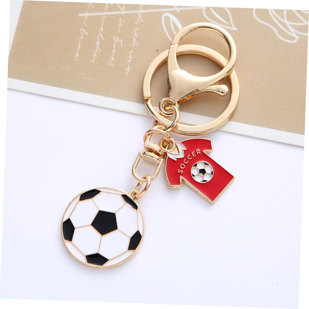 Yardwe 12 Pack Football Keychain Set - Zinc Alloy Key Ring Key Fob Charms for Sports Fans, Gifts & Team Spirit (Perfect for Football Games, Fan Gear & Key Organization)