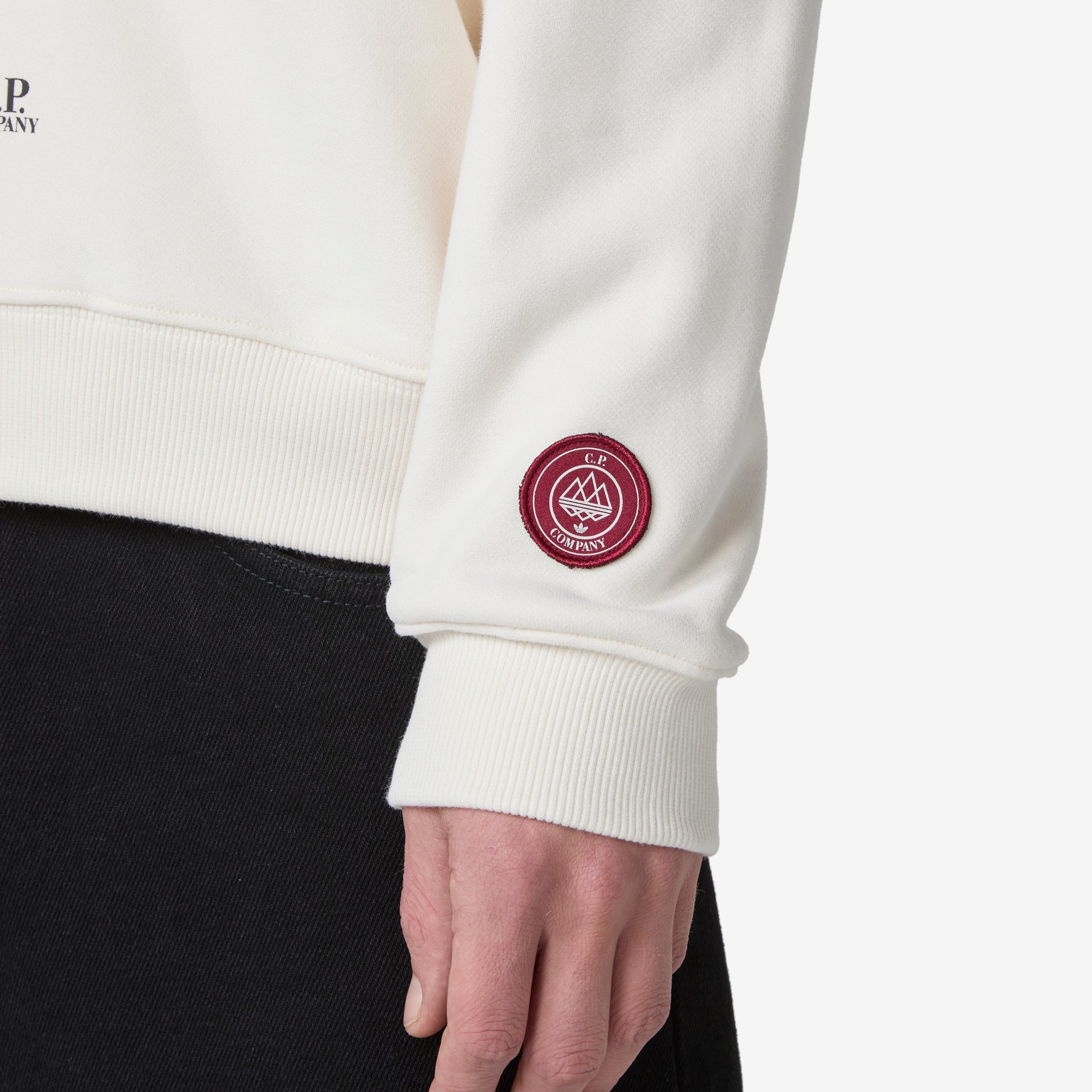 C.P. Company x SPZL Men's Sweatshirt - Chalk White | Streetwear Fashion Hoodie for Casual Wear & Urban Style