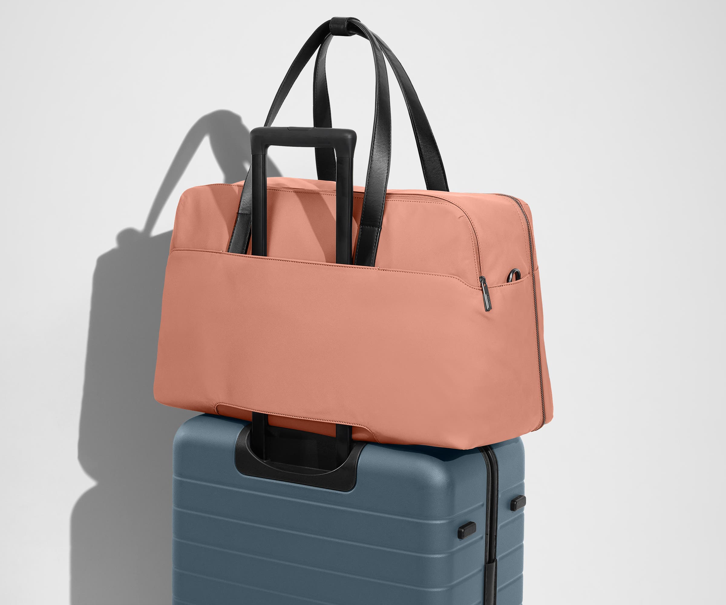 The Weekender Bag in Clay Pink - Stylish & Durable Travel Tote for Women | Perfect for Weekend Getaways, Gym, Work & Beach