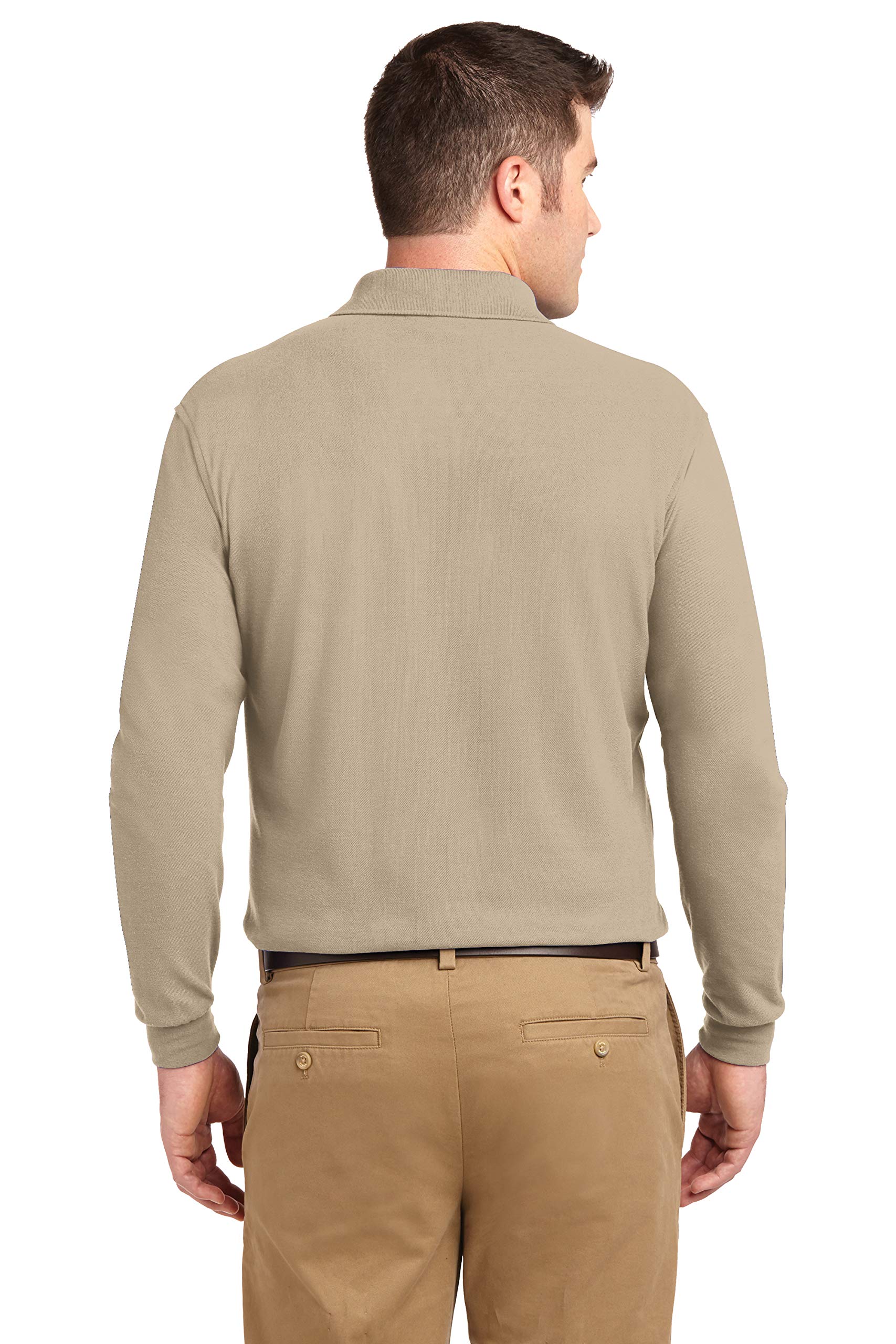 Custom Embroidered Men's Long Sleeve Polo Shirts - Personalized Monogram & Logo Polo Tees for Business, Golf & Casual Wear - Premium Embroidered Work Shirts for Men