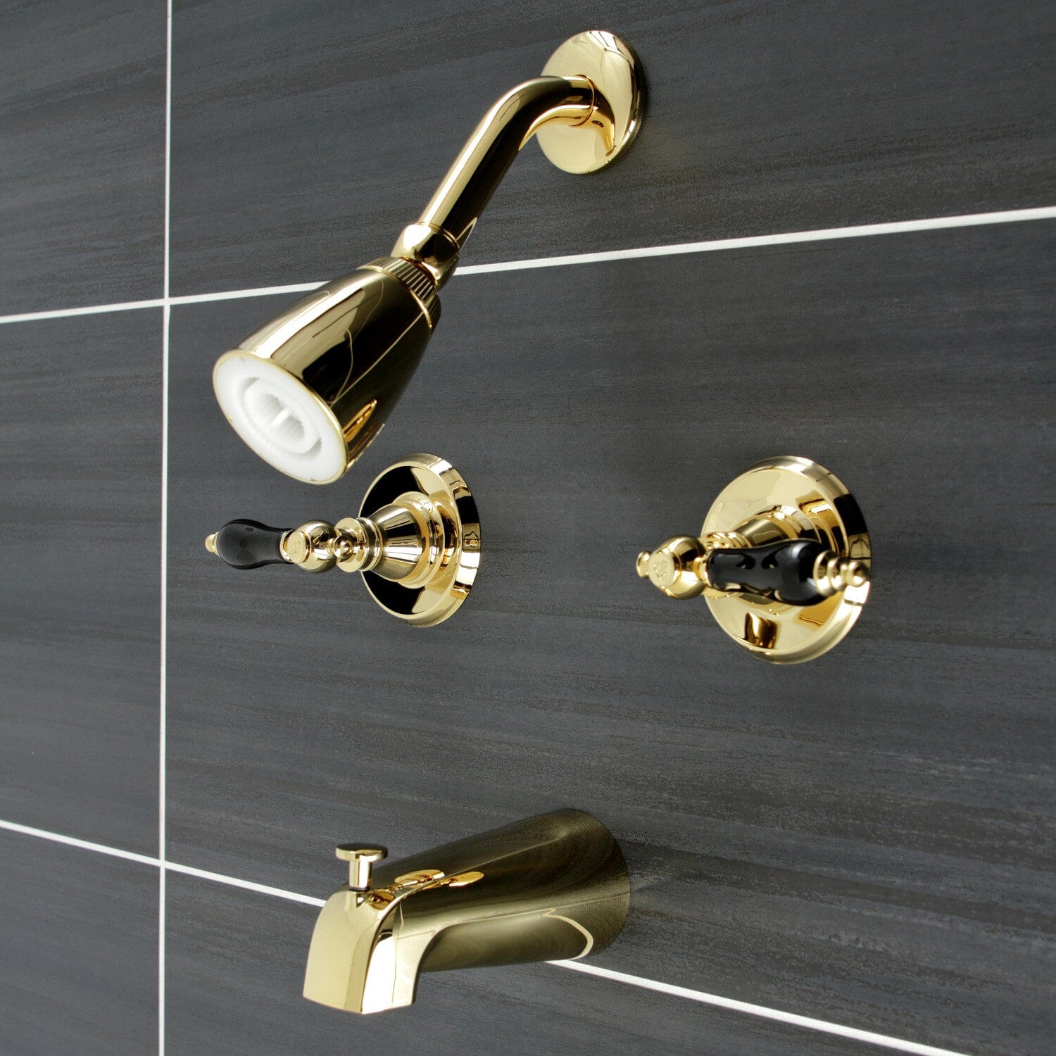 Duchess Double Handle Tub and Shower Faucet - Elegant Bathroom Fixture for Modern Homes | Perfect for Bathroom Renovations & Spa-Like Showers