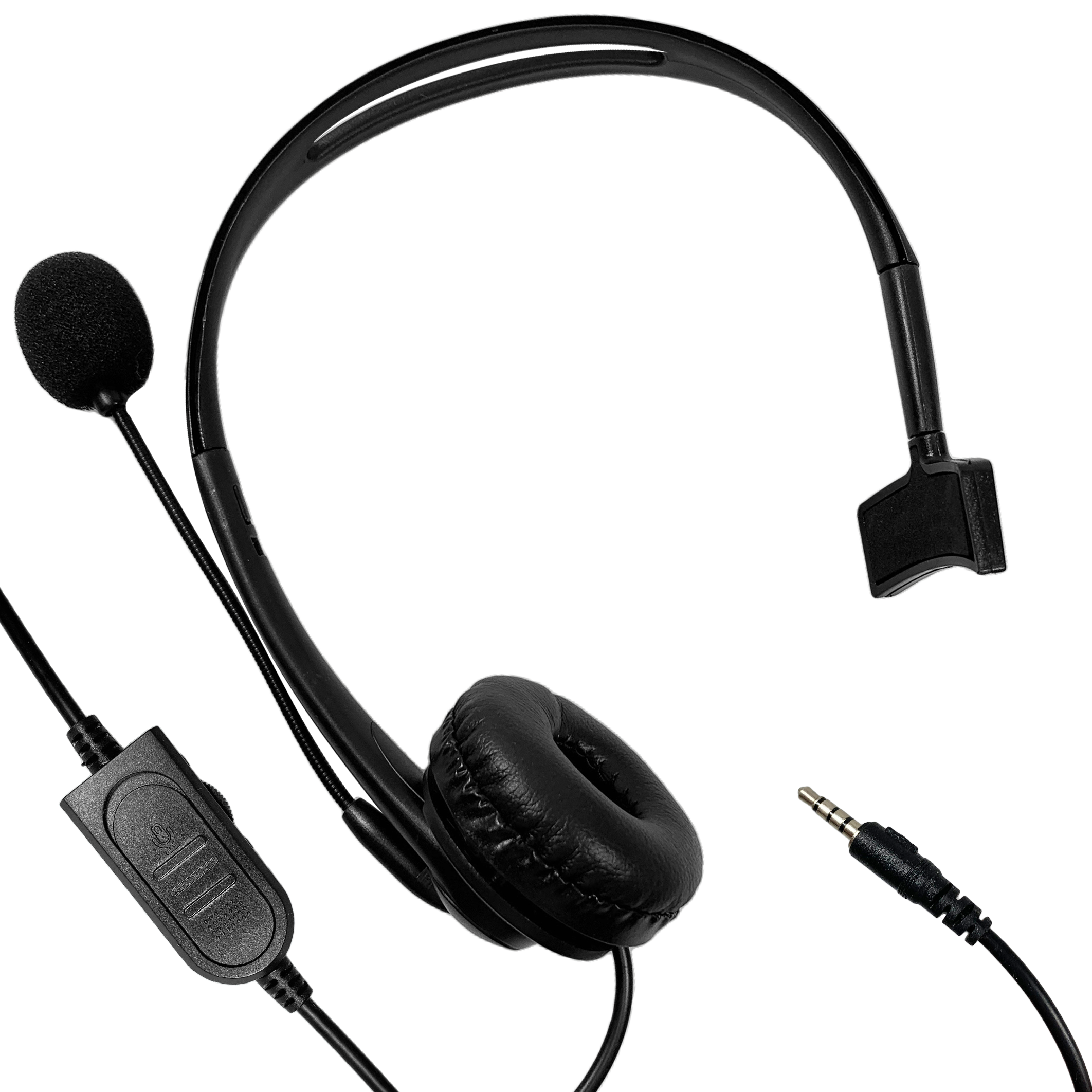 MaximalPower Professional USB Computer Headset with Noise-Canceling Microphone & Soft Leather Earpads - Volume Control Gaming Headphones for PC, Laptop, Zoom, Skype, Webinars, Call Center, Office Work & Online Classes