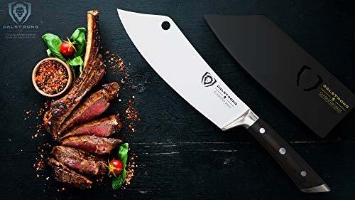 Dalstrong Gladiator Series Crixus 8-Inch Cleaver Hybrid & Chef's Knife - High Carbon German Steel - Professional Kitchen Knife for Meat, Vegetables & Food Prep
