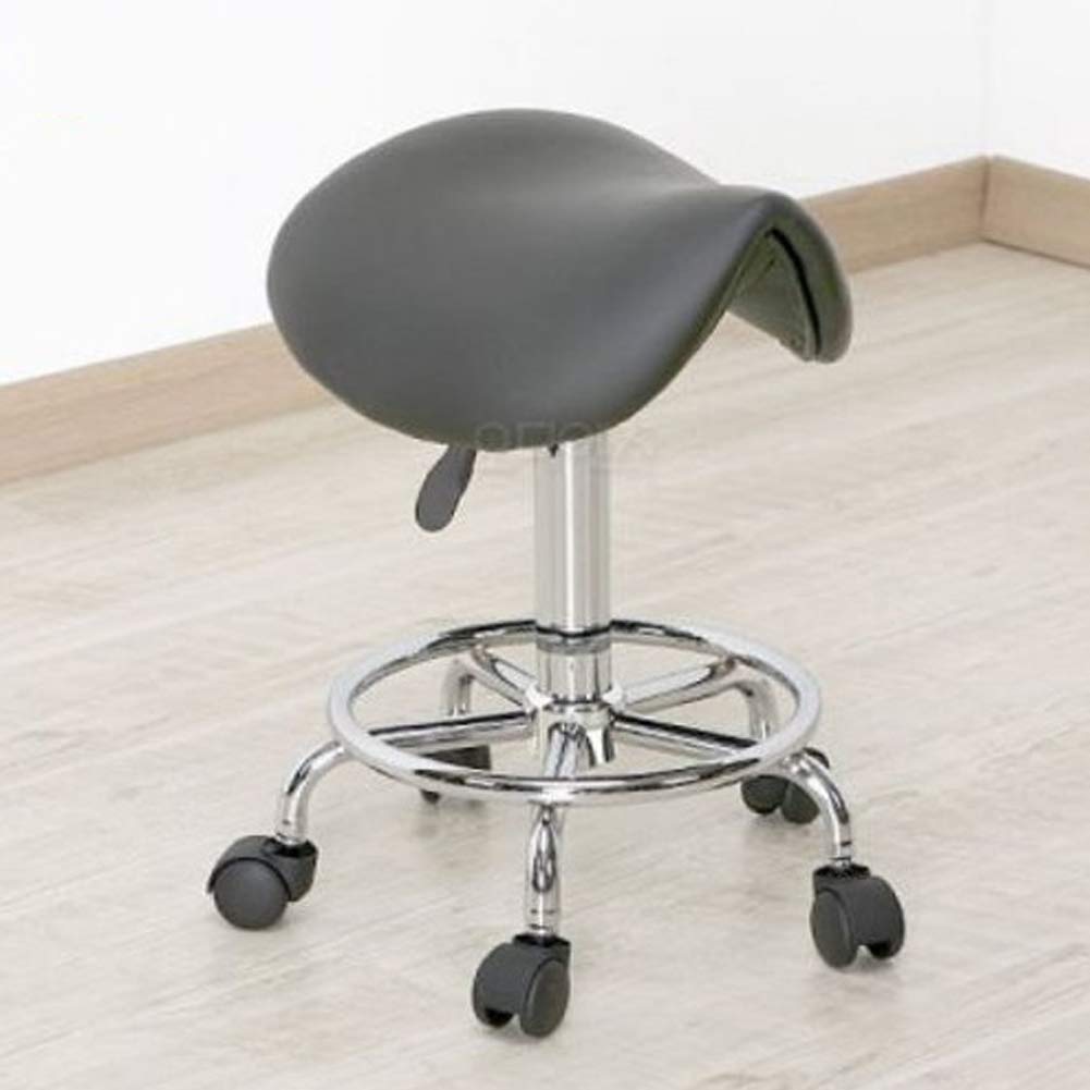 KEM Auxiliary Chair - Ergonomic Saddle Design for Beauty Salon, Hospital & Consulting Room - Posture Support Makeup Chair with Back Straightener | Perfect for Professional Styling & Patient Comfort