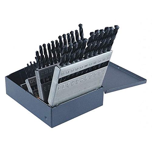 Premium Jobber Drill Bit Set - High-Speed Steel (HSS) Right Hand Cutting Bits for Metal, Wood & Plastic - Perfect for DIY, Construction & Automotive Projects