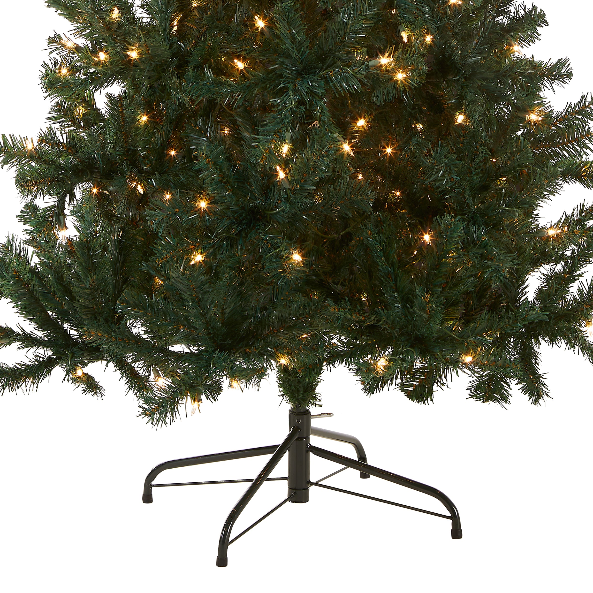 6 ft. Pre-Lit Acacia Artificial Christmas Tree with 200 Clear LED Lights - Perfect for Holiday Home Decor & Festive Indoor Decorations
