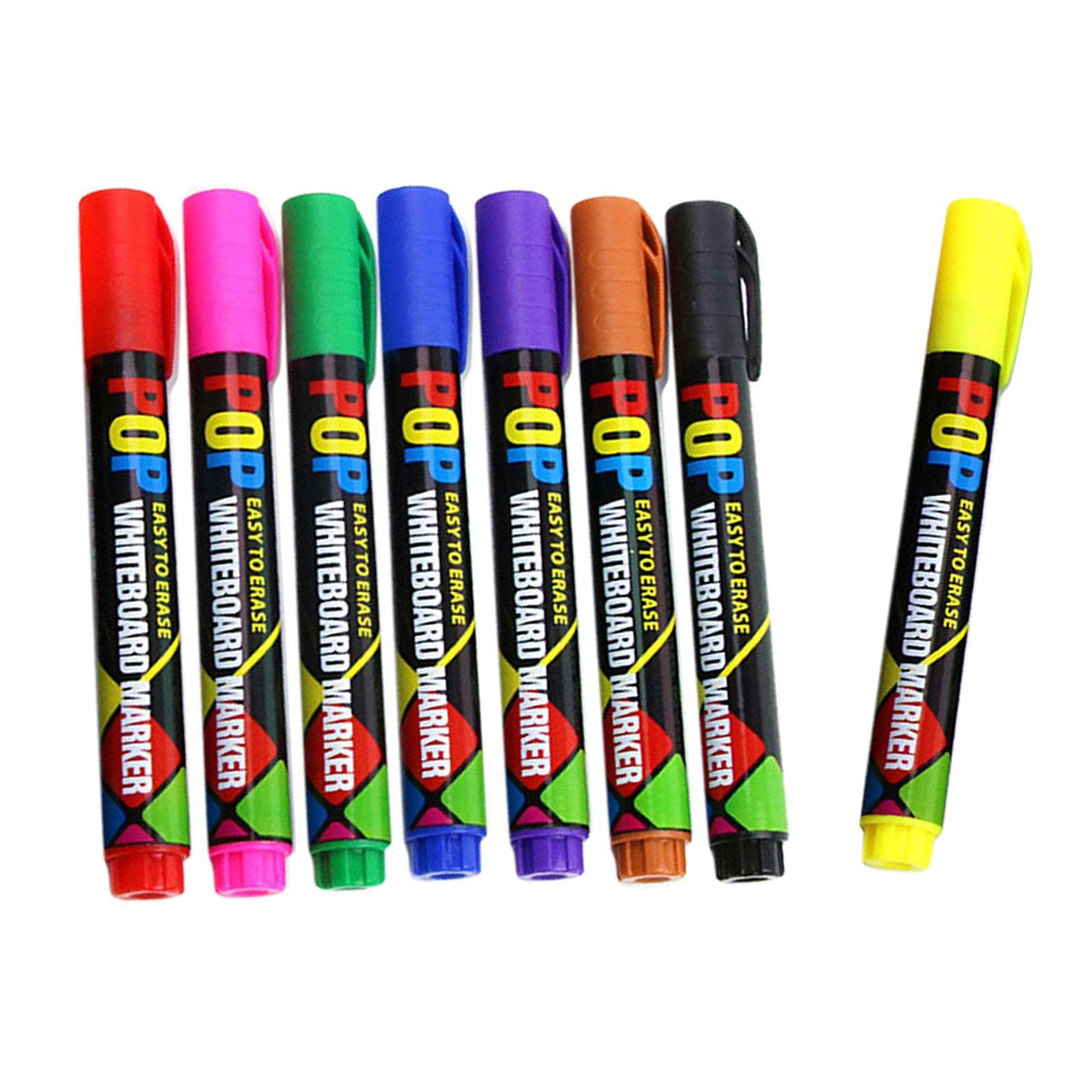 Coloco Dry Erase Markers 8-Color Set for Whiteboard - Home & Teacher Supplies