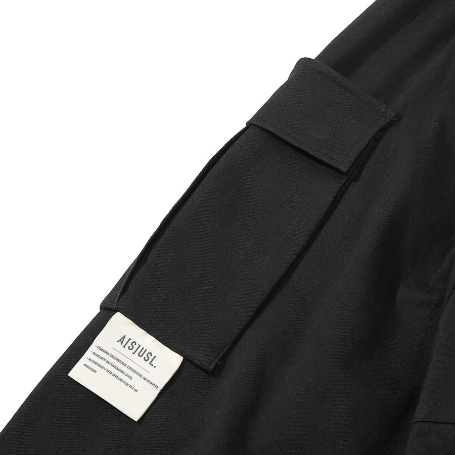 ASUSL CARGO SIGNATURE PANTS for Men - Tactical Work Pants with Multiple Pockets, Durable Black Utility Pants for Outdoor, Hiking, and Workwear
