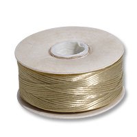 Premium 64-Yard Nymo Nylon Beading Thread - Size D (Sand Ash) for Jewelry Making, Beadwork & Crafting Projects | Strong & Durable Beading Cord for Handmade Bracelets, Necklaces & DIY Accessories
