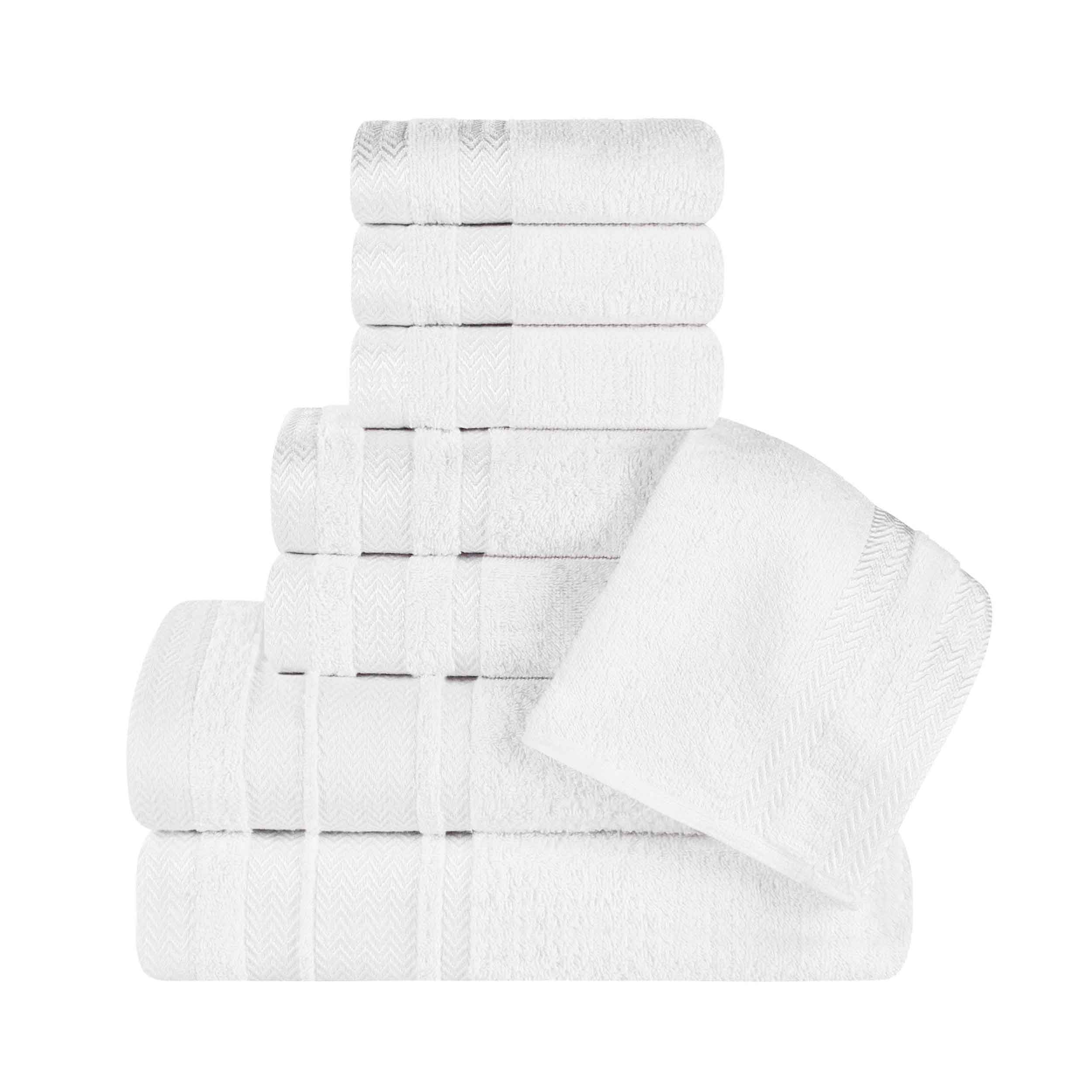 Hays Cotton Medium Weight 8-Piece Bath Towel Set - Soft & Absorbent Towels for Bathroom, Spa, Gym, and Beach Use