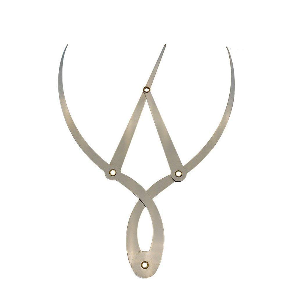 Golden Ratio Calipers - Stainless Steel Eyebrow Measuring Tool 1:1.618 for Tattoo, Makeup & Beauty Design - Perfect for Artists, Cosmetologists & Tattoo Professionals