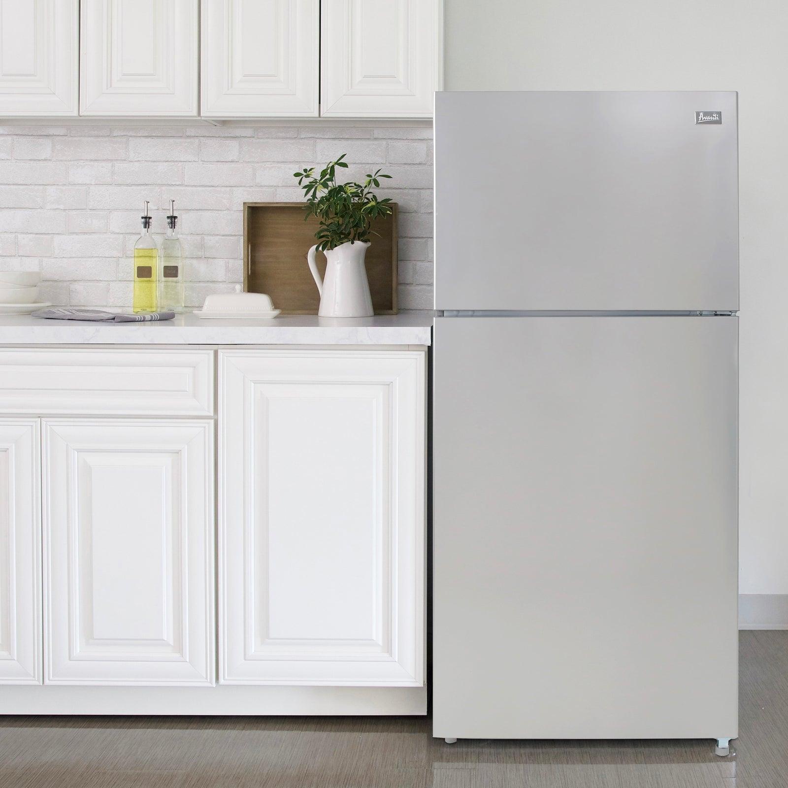Avanti FF18D3S4 18.0 Cu. Ft. Frost-Free Compact Refrigerator for Apartments - Perfect for Small Kitchens, Dorms & Studio Living Spaces