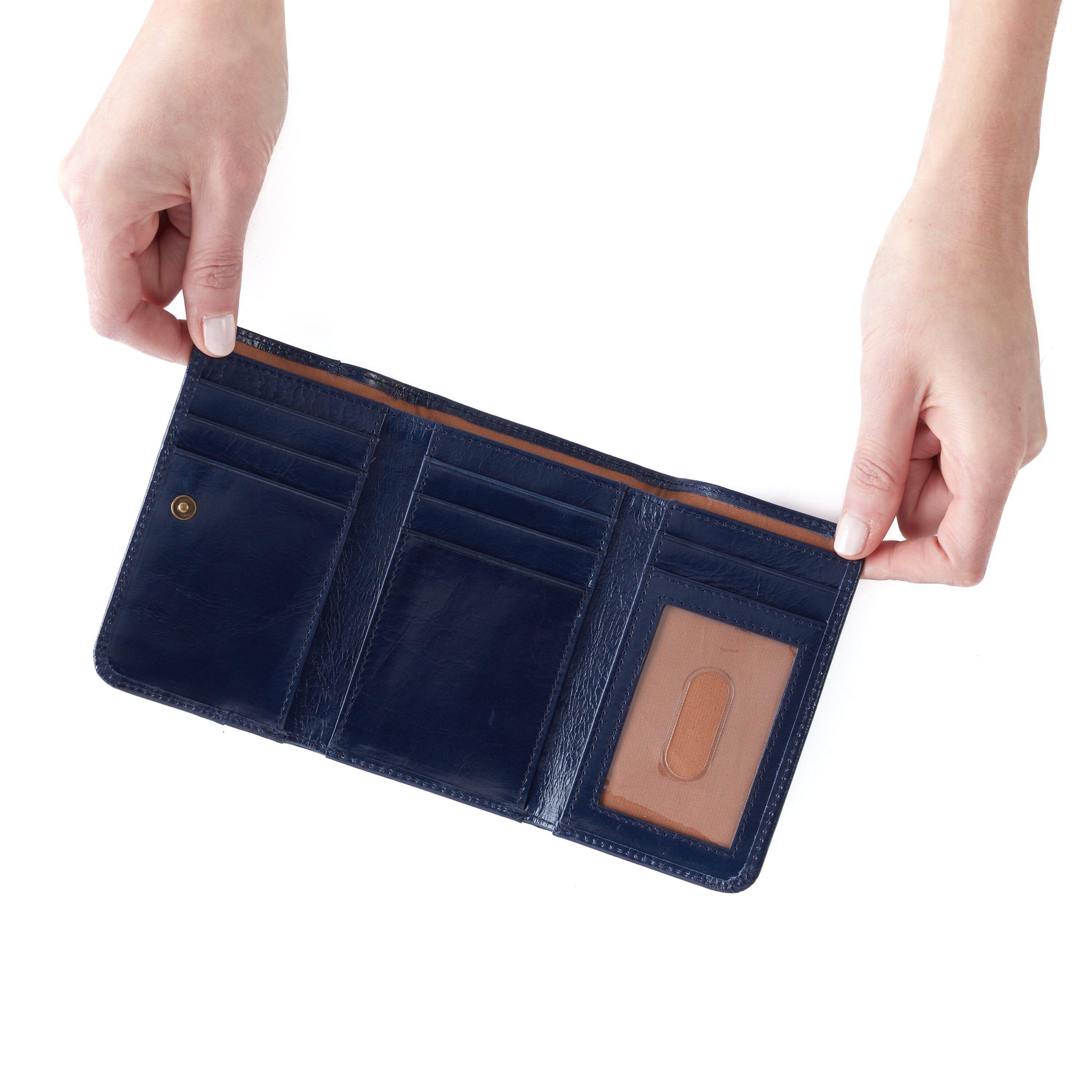 HOBO JILL TRIFOLD WALLET - Genuine Leather Women's Wallet with RFID Protection - Perfect for Everyday Use, Travel & Gift Giving