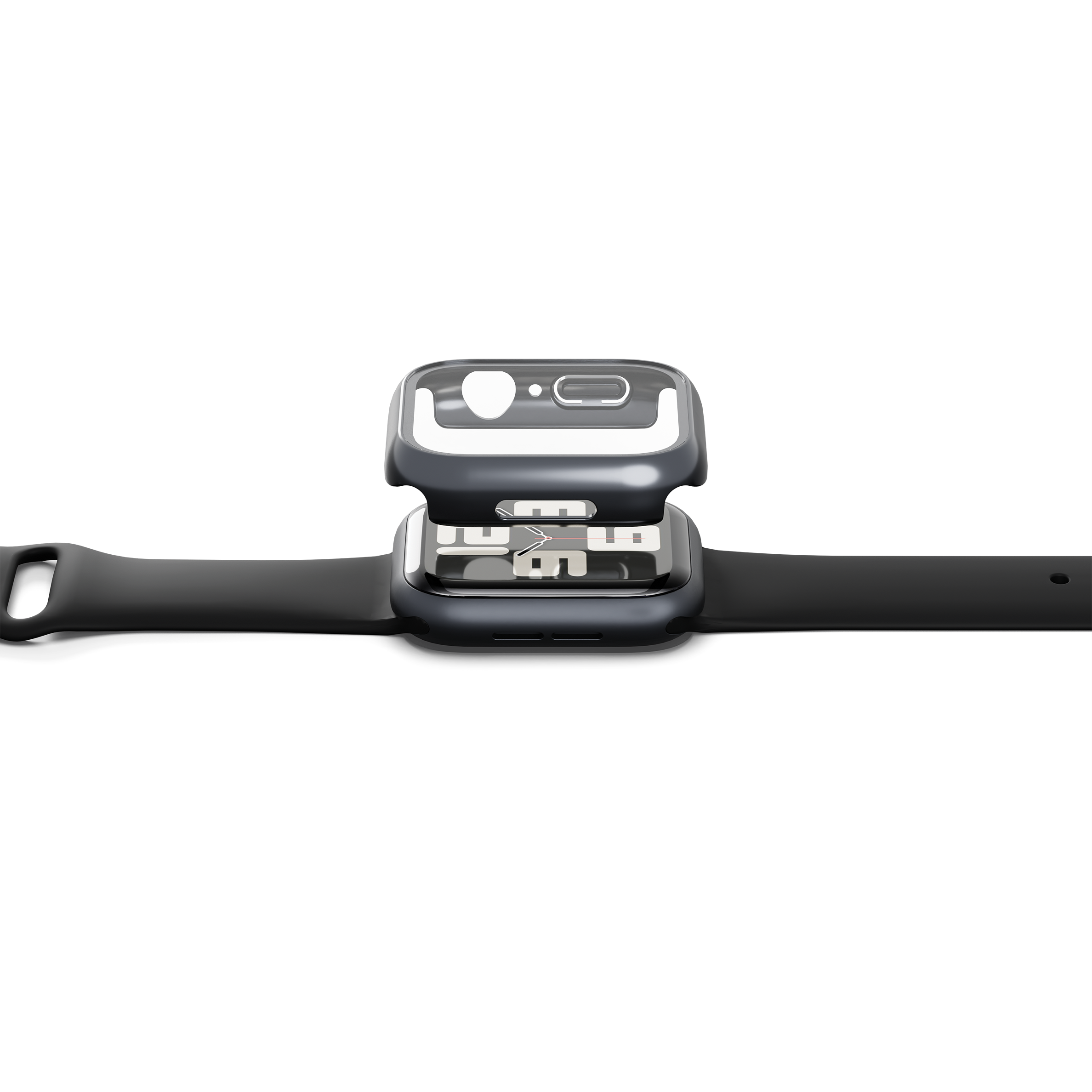 Apple Watch Series 7 Case with Tempered Glass Screen Protector - 45mm Protective Cover for Workouts, Swimming & Everyday Use