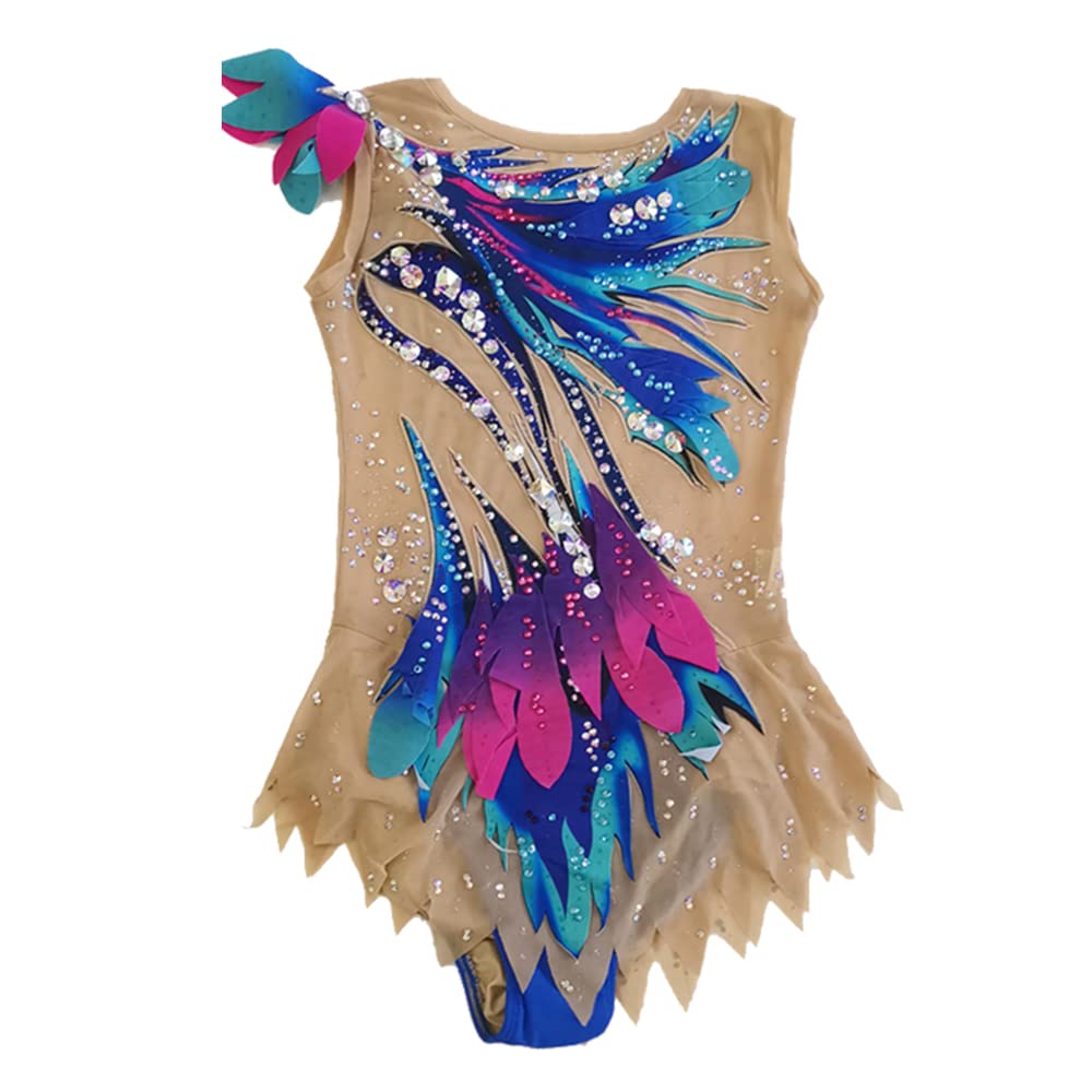 LIUHUO Rhythmic Gymnastics Leotard for Girls & Women - Professional Dance Costume for Competition & Performance - Perfect for Ballet, Gymnastics, Dance Recitals & Stage Performances