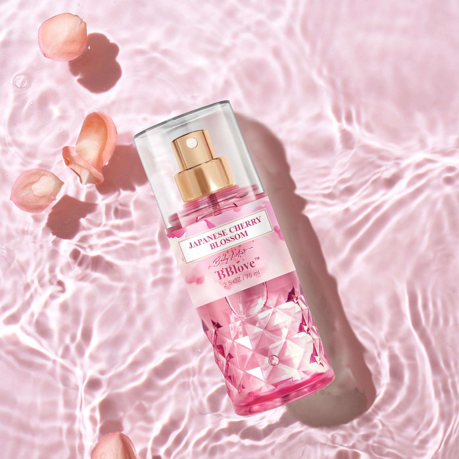 Japanese Cherry Blossom Bath & Body Gift Set for Women - 4PCS (Shower Gel, Body Lotion, Body Mist, Exfoliating Scrub) - Perfect for Spa Day, Self-Care, Birthday & Holiday Gifts