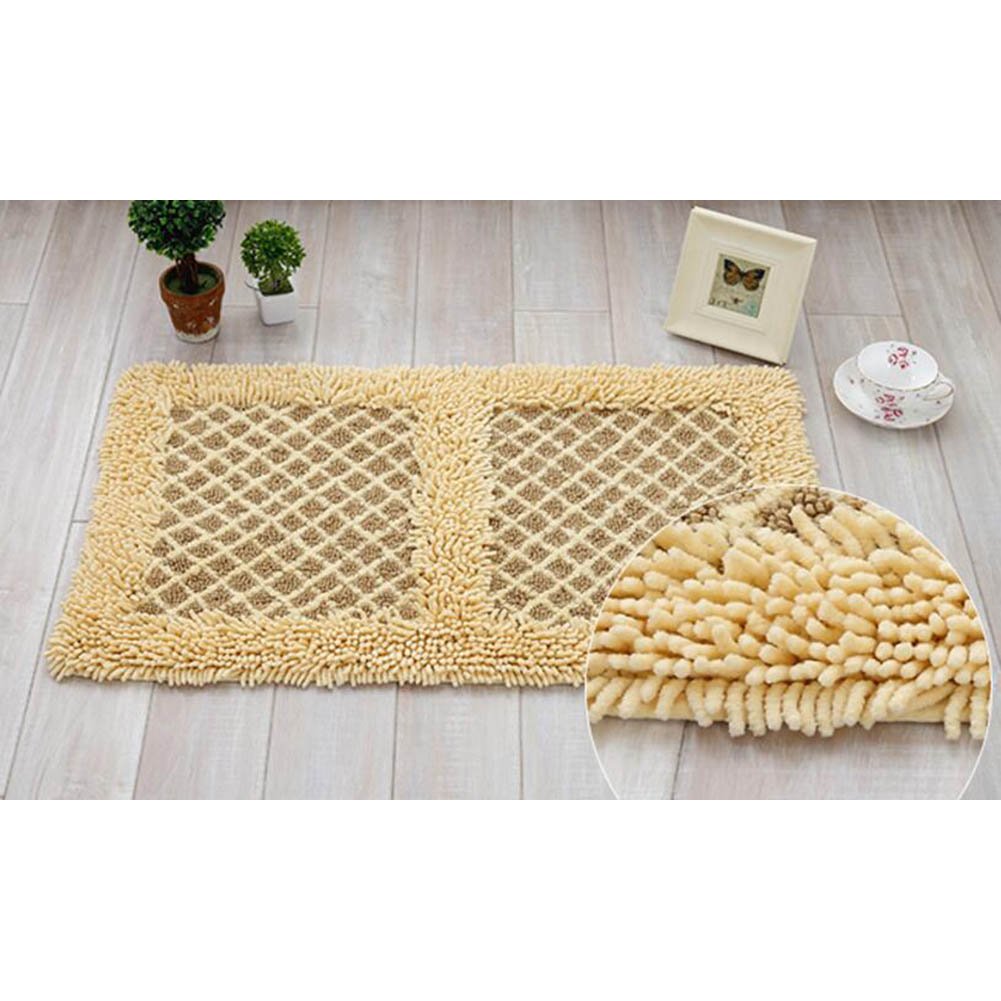 Non-Slip Absorbent Bathroom Rug Mat - 45x70cm Home Decor Carpet for Bathroom, Kitchen & Entryway - Soft Water Absorbent Doormat for Wet Areas - A06