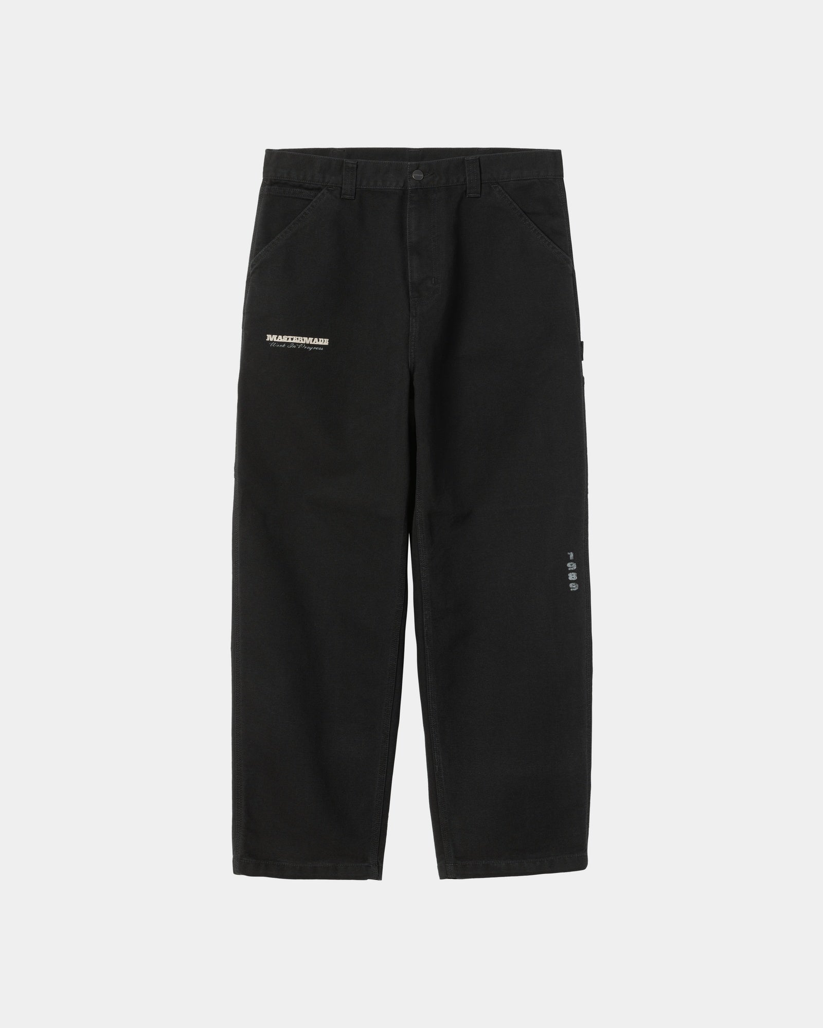 OG Single Knee Graphic Pants - Black Heavy Stone Wash Denim | Streetwear, Hip Hop Fashion & Urban Style for Men