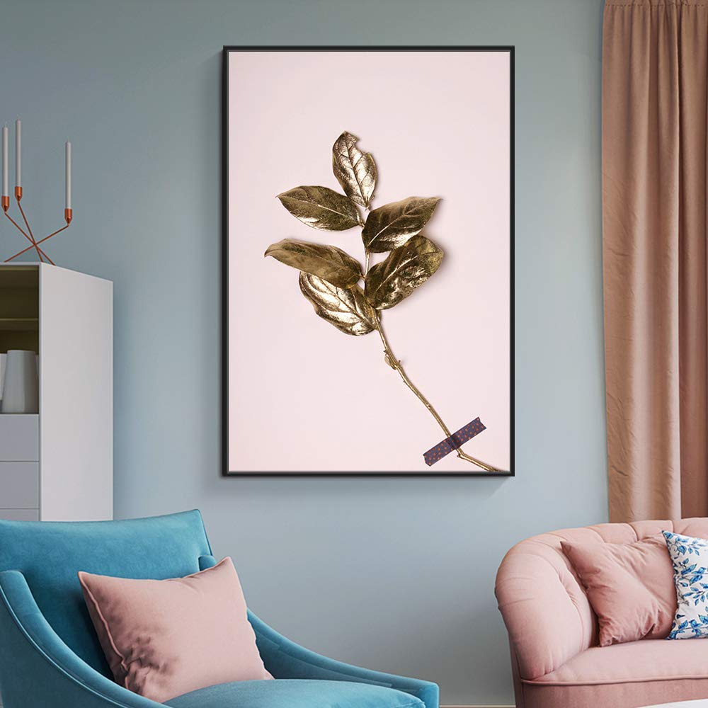 Floating Framed Canvas Wall Art - 16x24 Inches Modern Plant & Fruit Print for Living Room & Bedroom Decor | Ready to Hang Home Decoration | Perfect for Housewarming Gifts & Interior Design