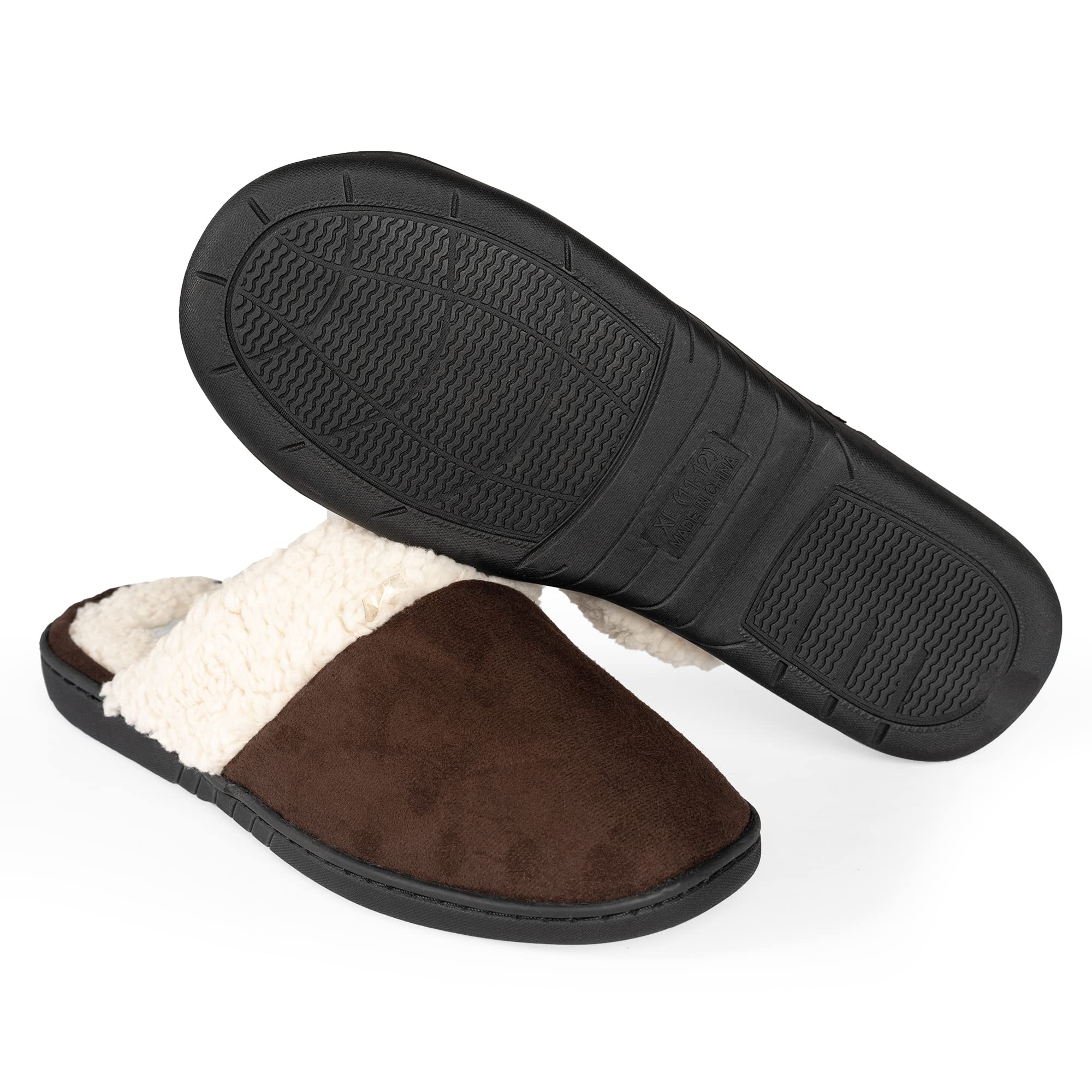 **NORTY Men's Slip-On Clog Slippers with Memory Foam - Comfortable Indoor House Shoes for Relaxation & Lounging at Home**