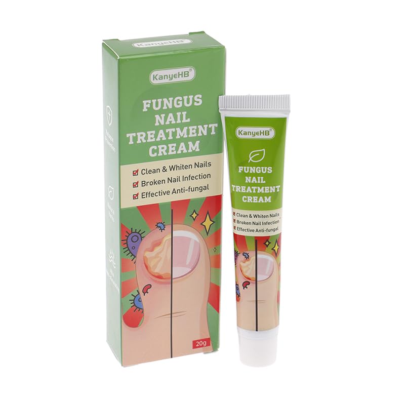 Boxania® KanyeHB Nail Repair Treatment Cream - Promotes Nail Growth, Strengthens & Nourishes Brittle Nails, Improves Aging Nail Appearance - 20g Nail Care Solution for Healthy, Beautiful Nails at Home & Salon