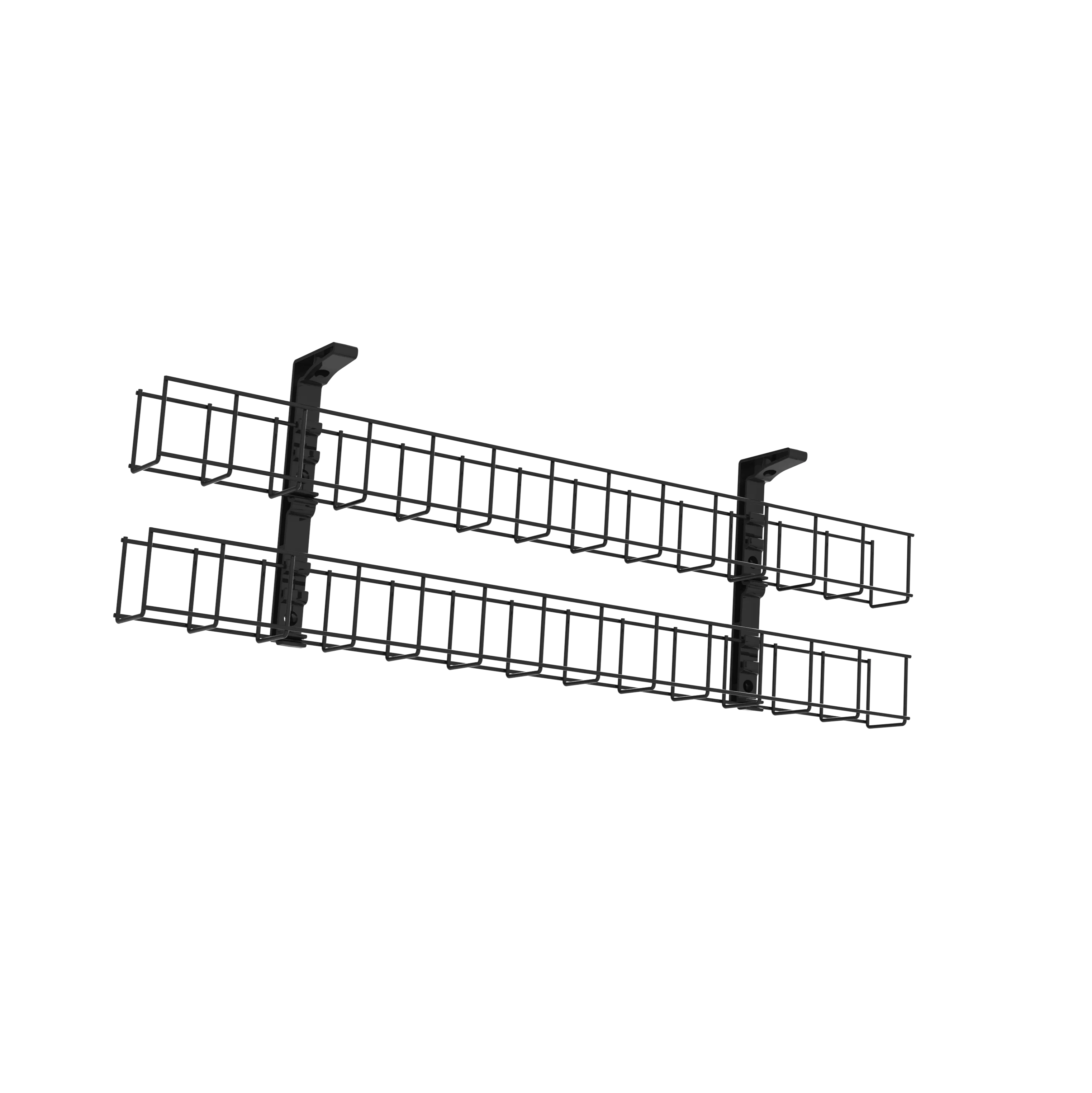 Under Desk Wire Cable Tray - Cable Management Organizer for Home & Office - Keep Wires Neat Under Computer Desk, Gaming Setup, or Workstation