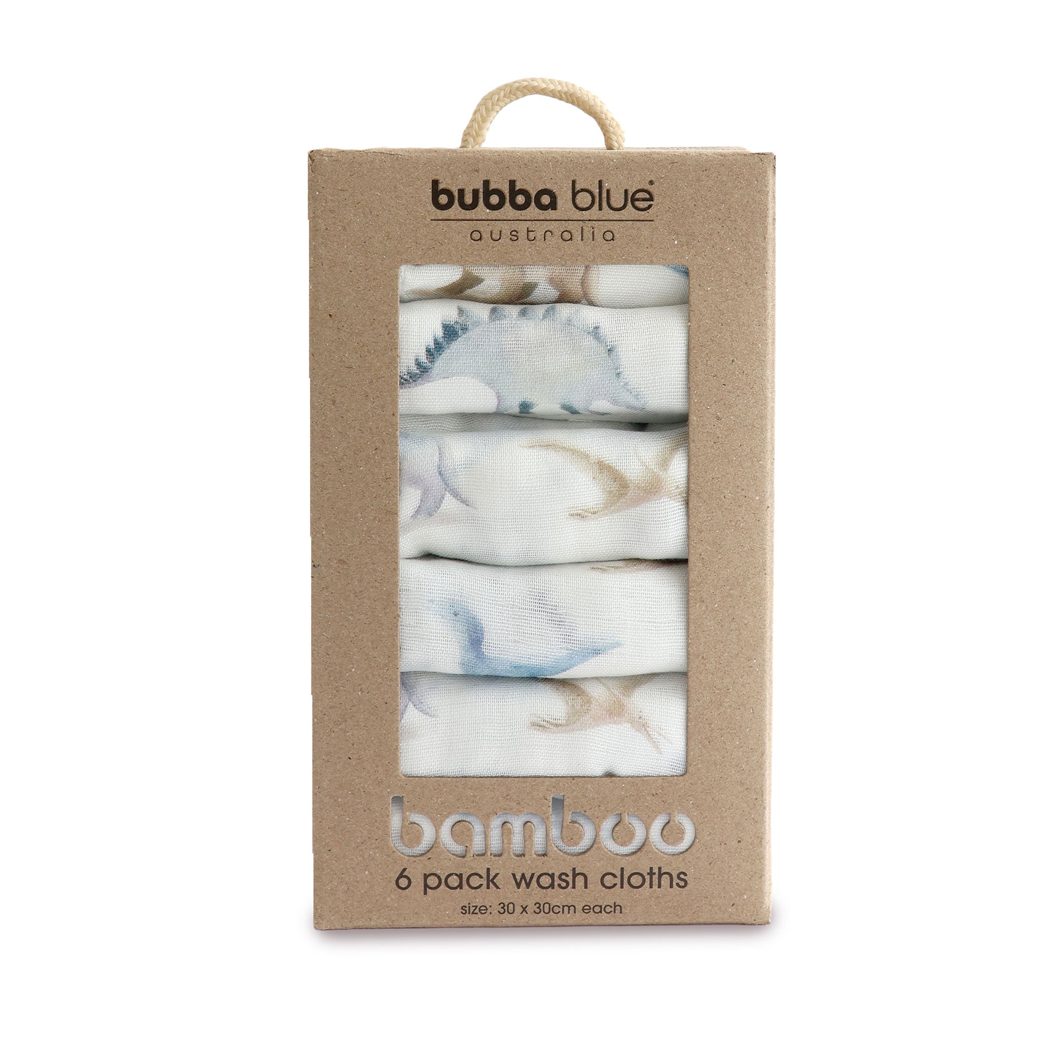 Premium 6-Pack Jurassic Bamboo Muslin Face Cloths - Soft & Eco-Friendly Baby Washcloths for Gentle Skin Care, Bath Time & Makeup Removal