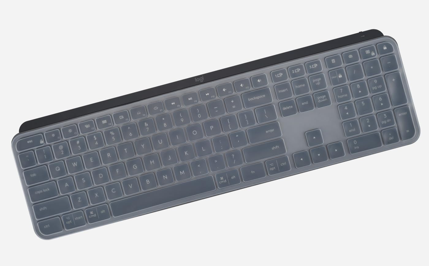 Logitech MX Keys S & MX Keys Wireless Keyboard Cover - Ultra Thin Clear Keyboard Skin Protector for Dust & Spill Protection | Perfect for Office, Home & Travel Use
