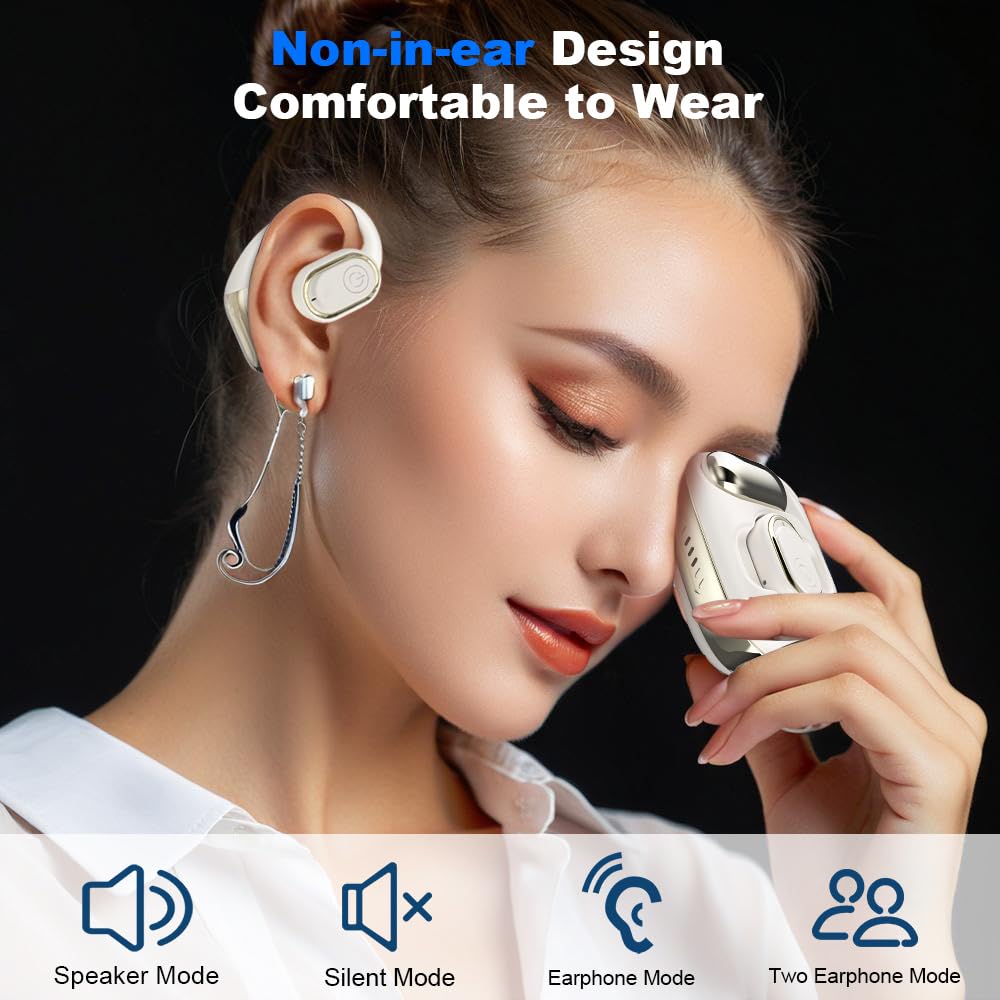 AI Translation Earbuds Wireless - 144 Languages Real-Time Translator Headphones for iOS & Android | Perfect for Travel, Business Meetings & Language Learning | 3-in-1 Bluetooth Earbuds with Noise Cancellation (Black)