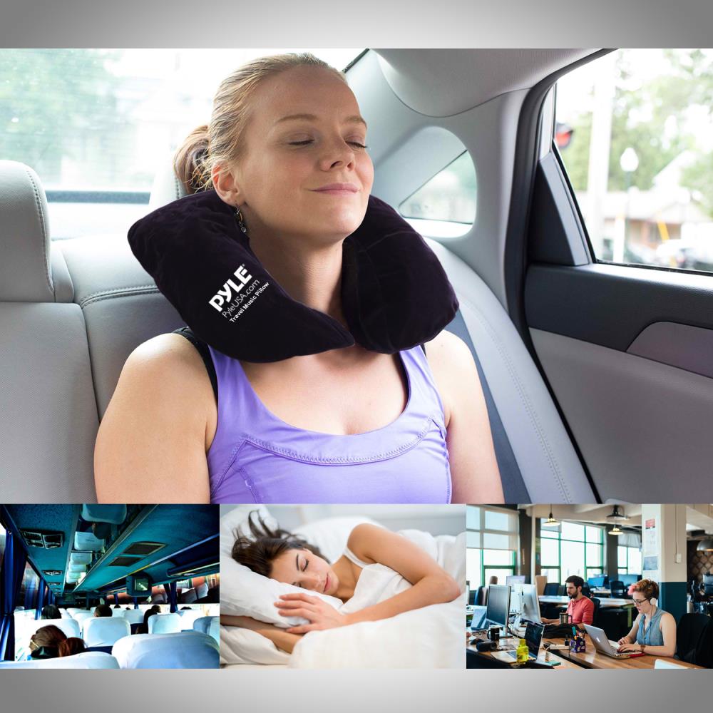 Wireless Bluetooth Music Pillow with Built-in Speakers - Soft & Comfortable for Sleeping, Travel, and Relaxation at Home