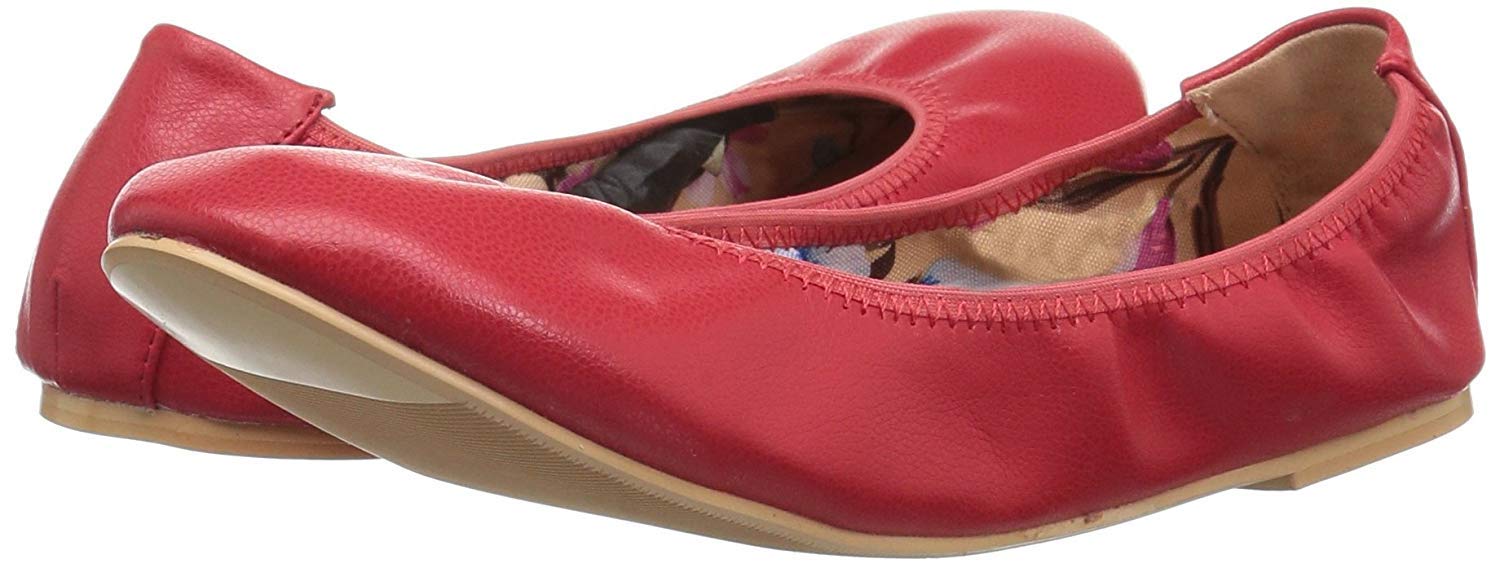 Journee Collection Women's Comfortable Ballet Flats - Lightweight Slip-On Shoes for Work, Travel & Everyday Wear
