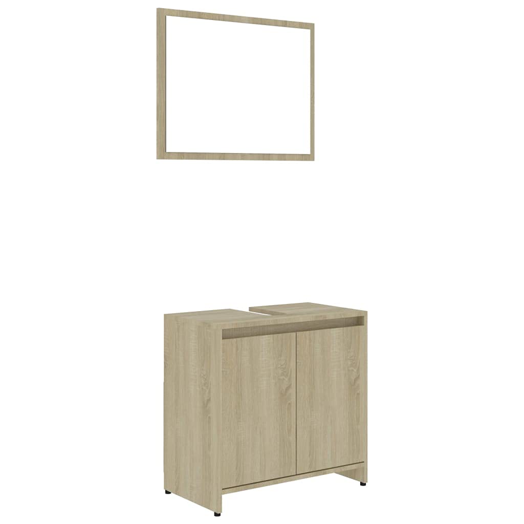 vidaXL Bathroom Furniture Set - Chipboard Cabinet & Storage Rack with Multiple Color Options | Perfect for Small Bathrooms & Apartment Organization