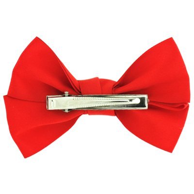 Elegant Red Satin Hair Bow Clip - Fashion Hair Accessory for Women & Girls | Perfect for Weddings, Parties & Everyday Style