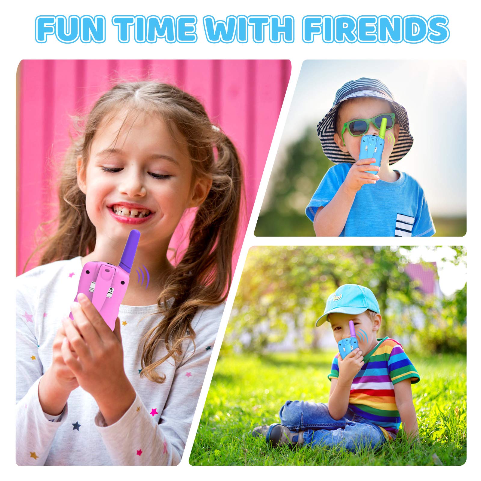 Selieve Kids Walkie Talkies - 22 Channel Long Range Two Way Radios for Children Ages 3-12 | Outdoor Adventure Toys for Boys & Girls | Perfect for Camping, Hiking, and Backyard Play (Birthday Gift Idea)