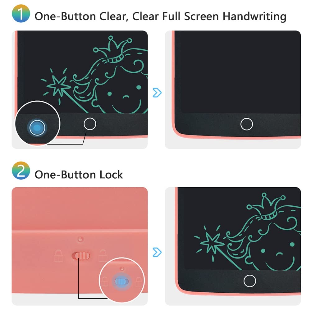 8.5 Inch LCD Writing Tablet for Kids - Electronic Drawing Board, Handwriting & Graffiti Pad - Perfect for School, Travel & Creative Play