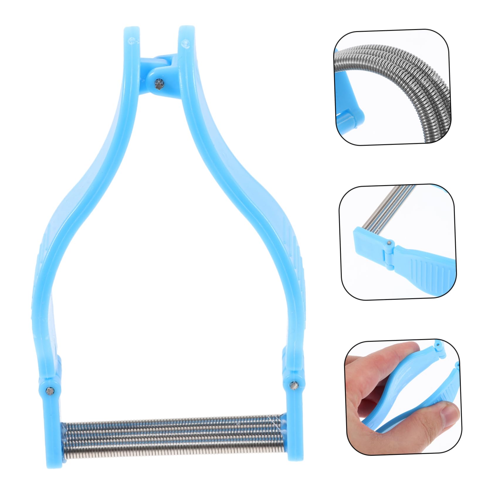 FRCOLOR Facial Hair Remover for Women - Painless Upper Lip & Face Hair Removal Tool with Blue Spring - Perfect for Smooth Skin at Home or Travel
