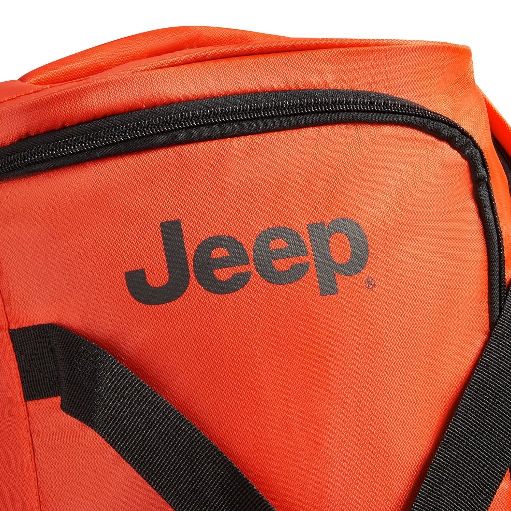 Jeep 55cm Duel Wheel Lightweight Duffle Bag - Orange Waterproof Travel Gym Bag for Men & Women | Perfect for Camping, Sports, Gym & Weekend Getaways