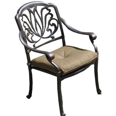 Elisabeth 7-Piece Cast Aluminum Outdoor Dining Set with Oval Table - Durable Patio Furniture for Backyard, Garden & Poolside Entertaining