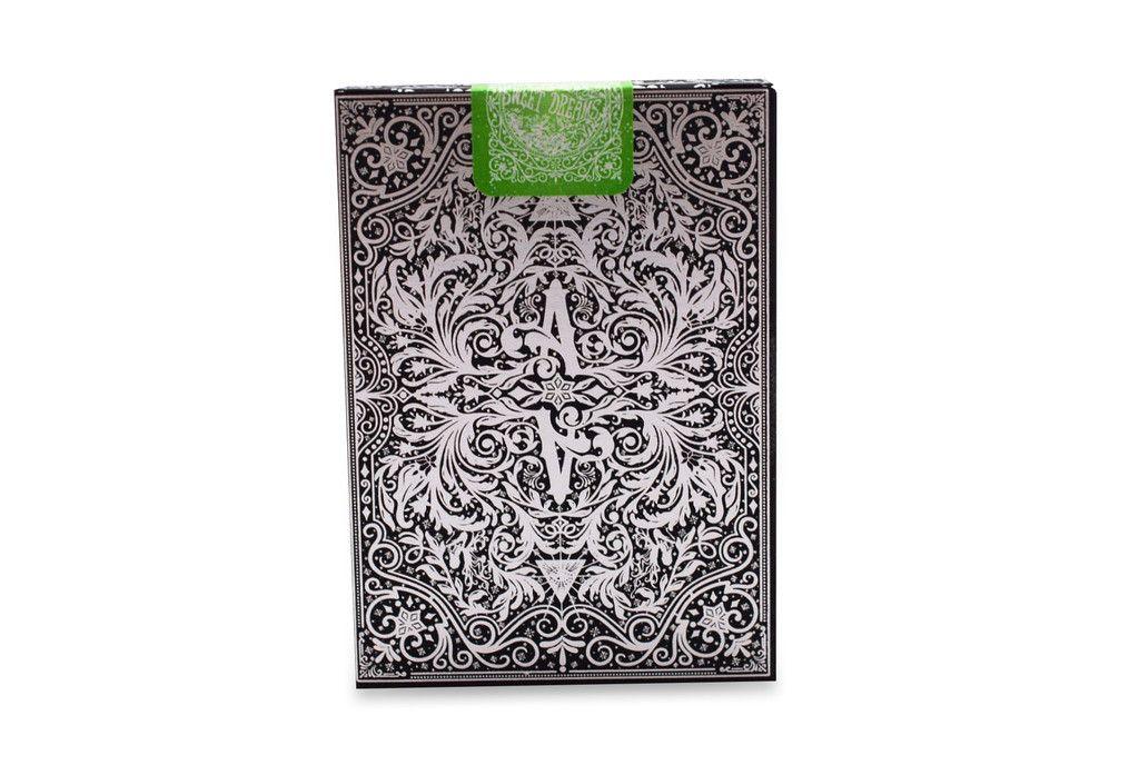 Premium Absinthe V2 Playing Cards - 52 Poker Deck with Unique Green Design for Magic Tricks, Cardistry & Casino Night - Perfect for Professional Magicians, Card Gamers & Collectors