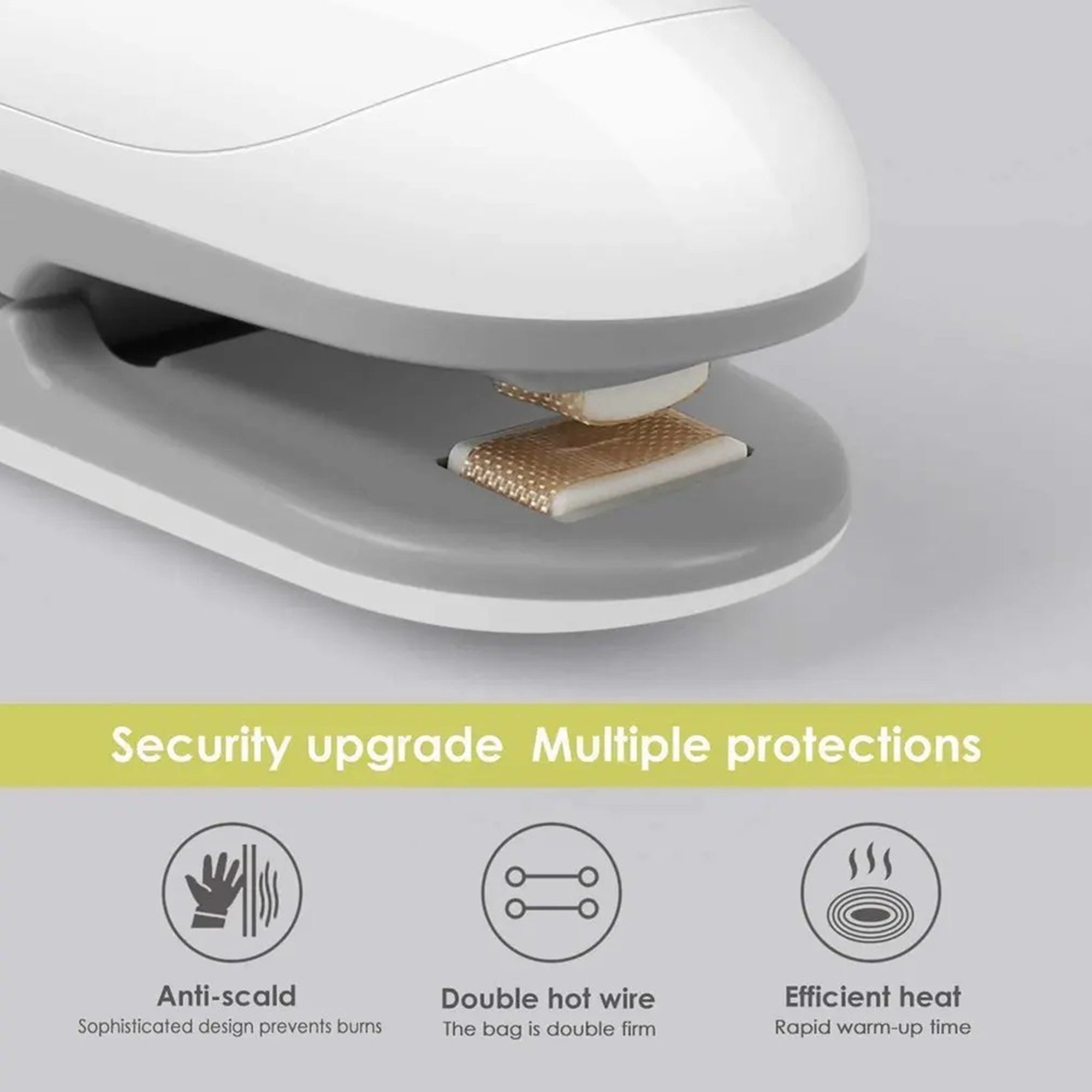 Instaheat Electric Bag Sealer for Food Storage - Portable Heat Sealing Machine for Vacuum Bags, Snacks, Coffee, Grains | Perfect for Kitchen, Camping, Travel & Meal Prep