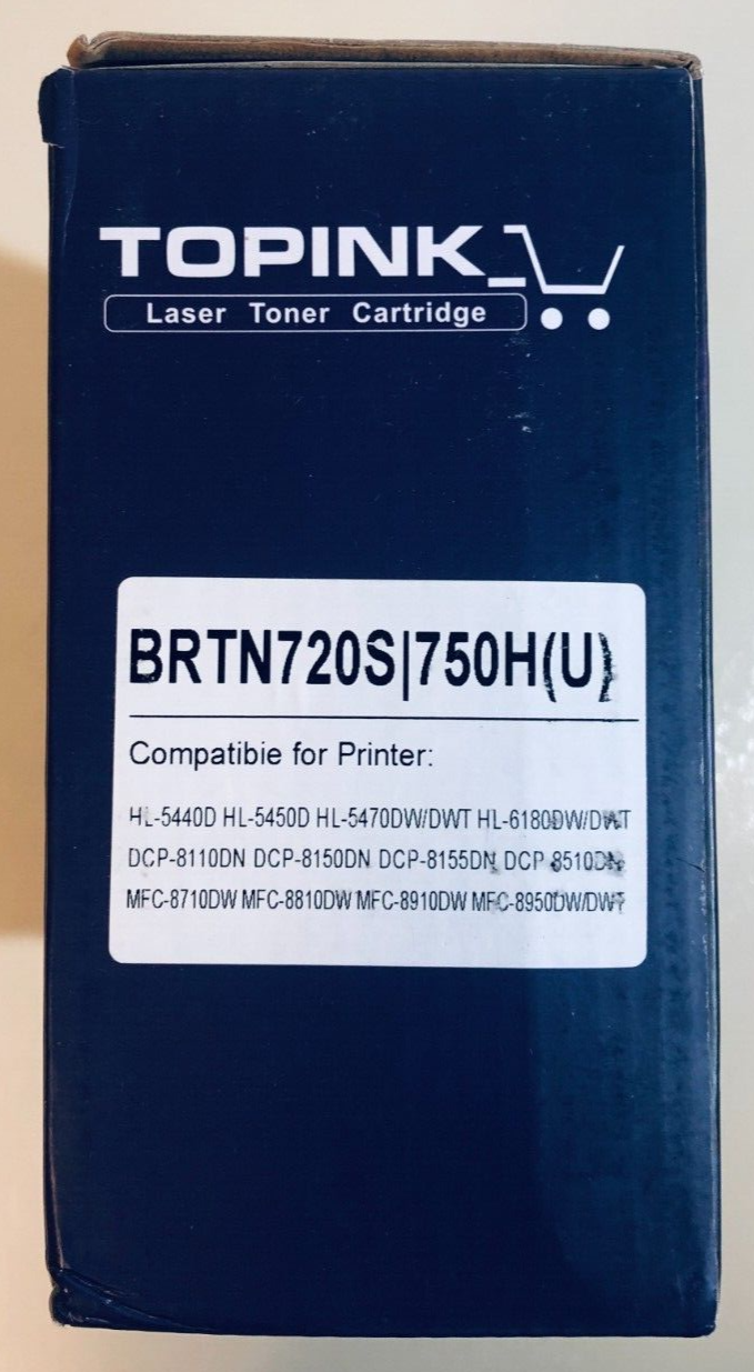 Brother TN720 TN720S TN750 BRTN720S Compatible Toner Cartridge Replacement - High-Quality Printer Ink for Home Office & Business Printing Needs