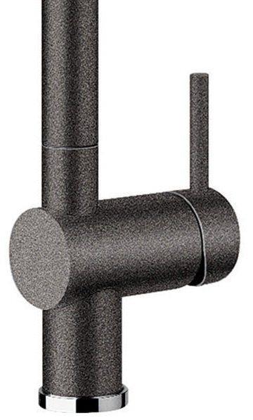 Blanco LINUS S Stainless Steel Pull-Out Tap Kitchen Sink Mixer - Modern Anthracite Finish | Perfect for Contemporary Kitchen Remodeling & Home Renovation Projects