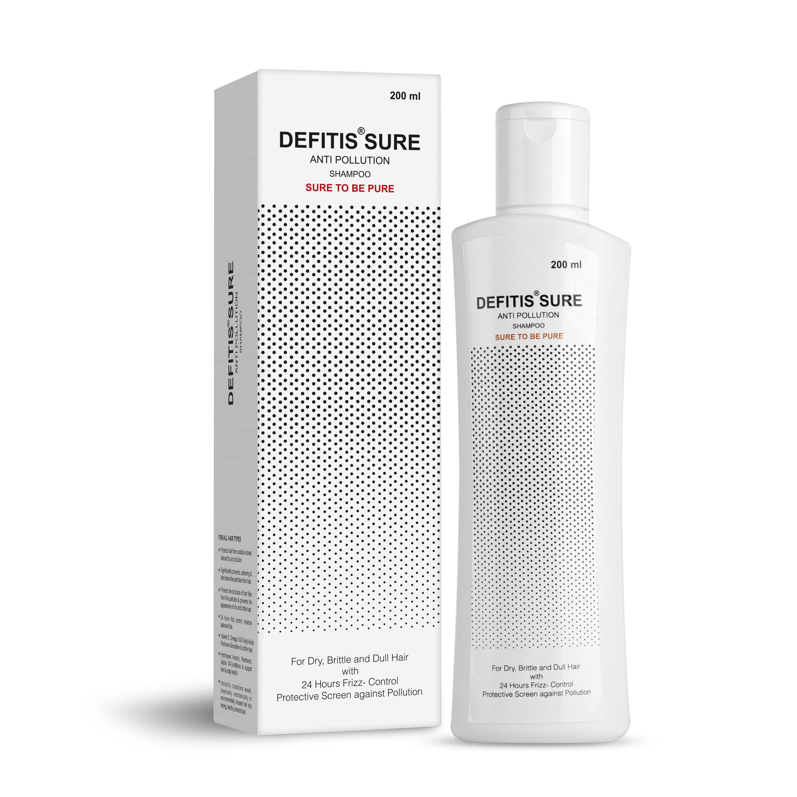 Defitis Sure Shampoo - Natural Hair Growth Treatment for Thinning Hair | Sulfate-Free & Biotin Enriched | Perfect for Daily Use & Hair Regrowth Therapy