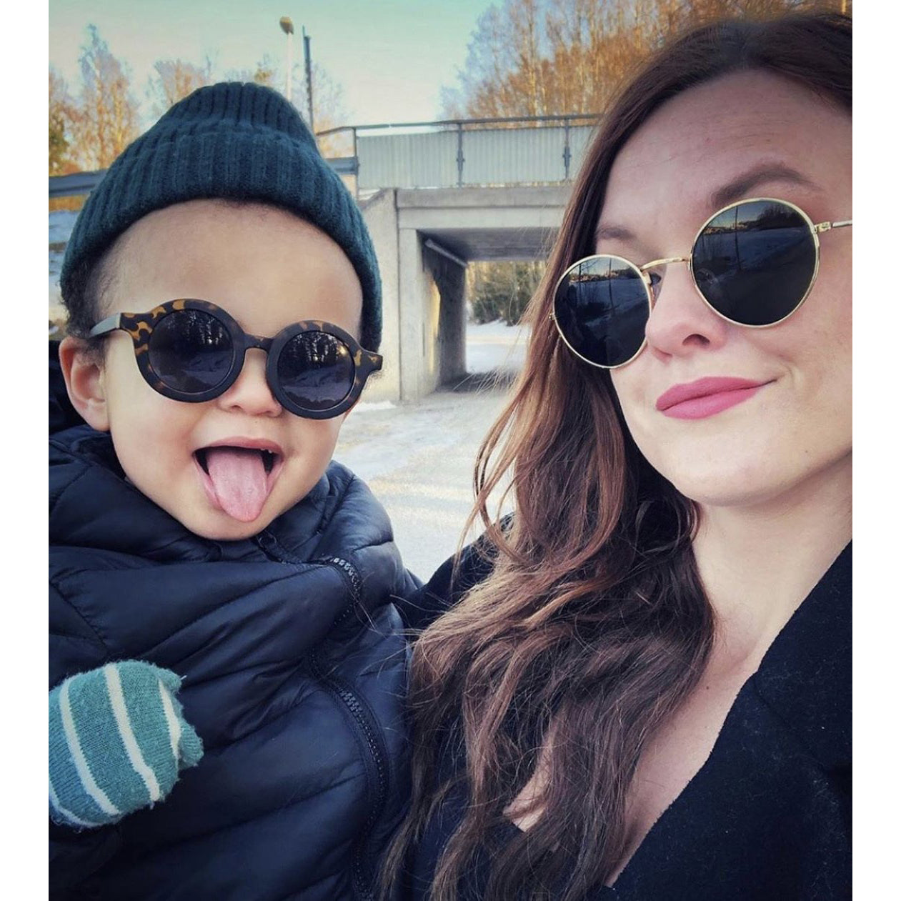 BabyMocs Kids Sunglasses - Signature Round Turtle Frame UV Protection for Boys & Girls - Perfect for Beach, Outdoor Play & Summer Activities