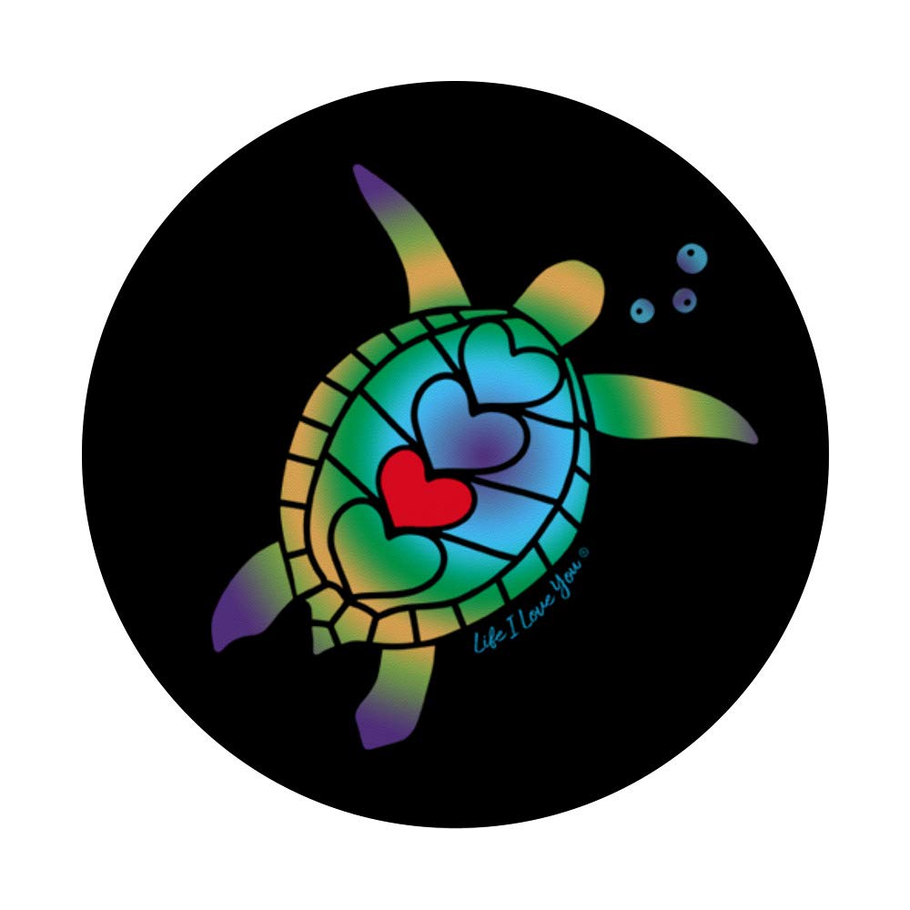 Stylish Tropical Sea Turtle PopSockets Phone Grip & Stand - Durable Phone Accessory for iPhone, Samsung & Tablets - Perfect for Travel, Work & Everyday Use