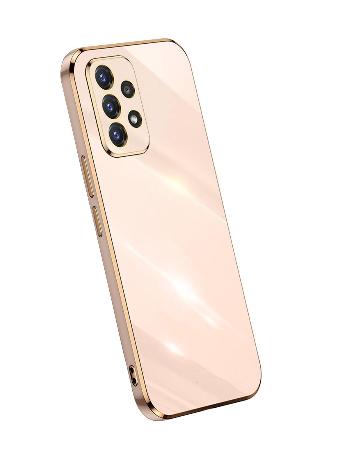 Samsung Galaxy A32 5G Case, Cute Pink Shockproof TPU Silicone Cover with Full Camera Protection & Electroplated Bumper - Perfect for Everyday Use, Travel, and Outdoor Activities (6.5 Inch)