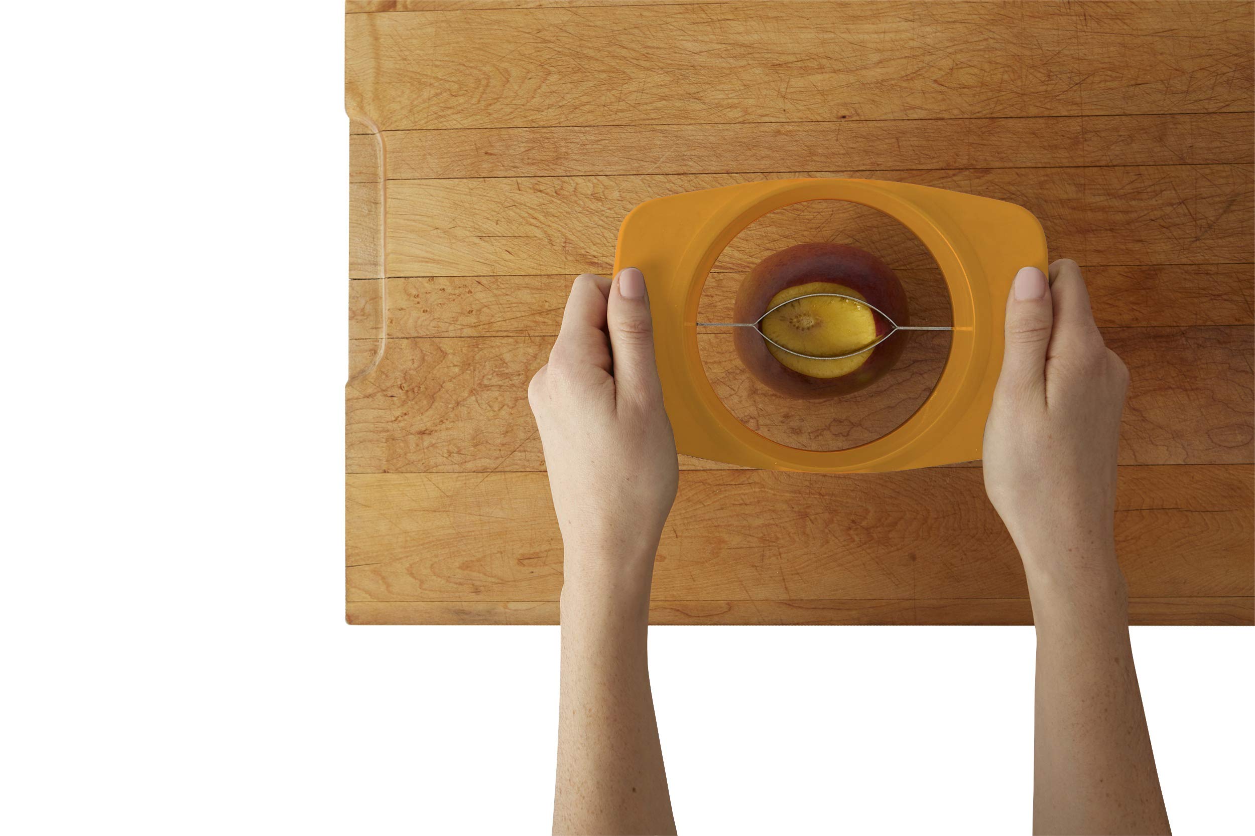 Chef'n Slicester Mango Prep Tool - Easy Mango Slicer & Pitter for Perfect Cuts - Kitchen Gadget for Fruit Lovers & Meal Prep - Great for Smoothies, Salads & Desserts