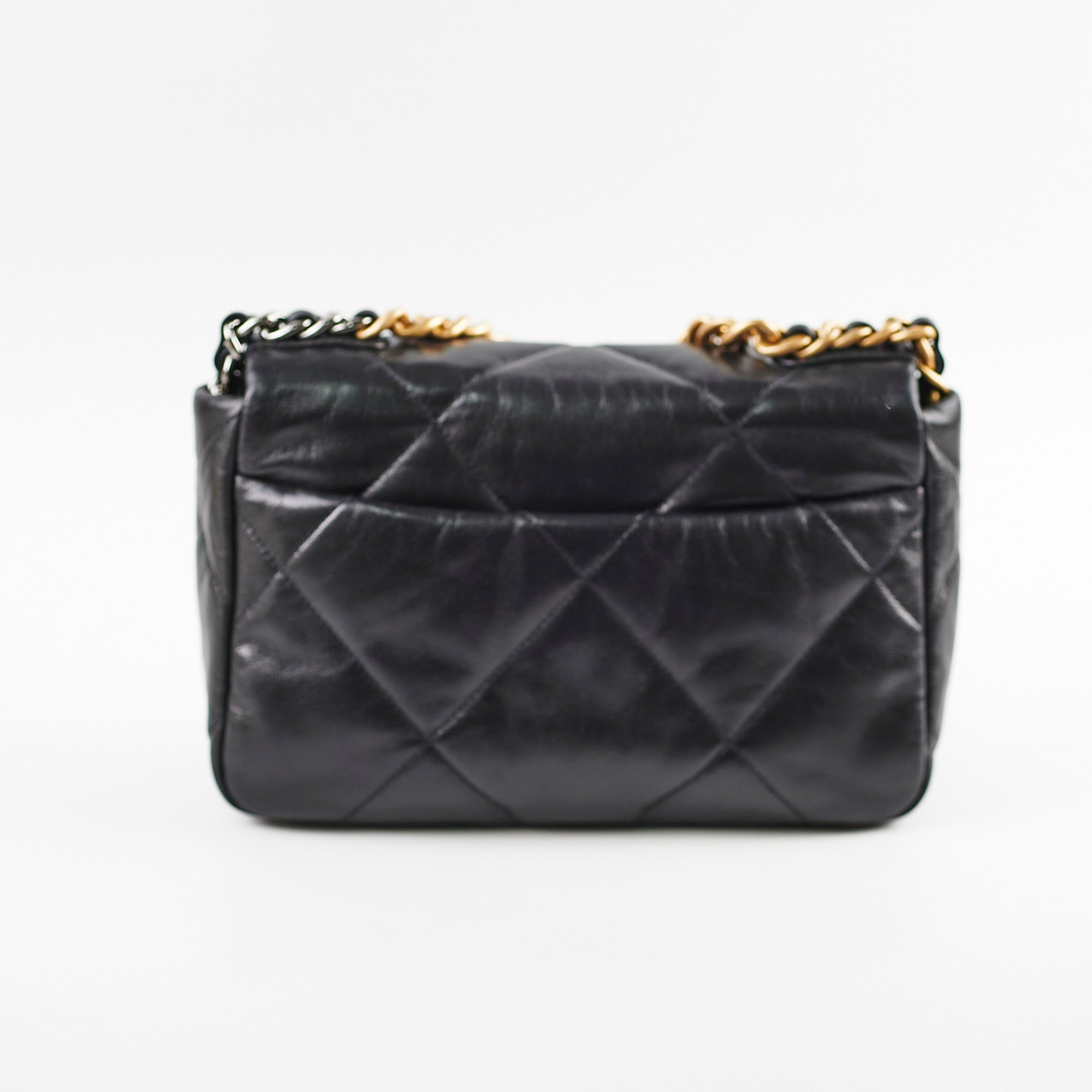 Chanel Small 19 Black Leather Shoulder Bag 29 Series - Luxury Designer Handbag for Women, Perfect for Work, Evening & Special Occasions