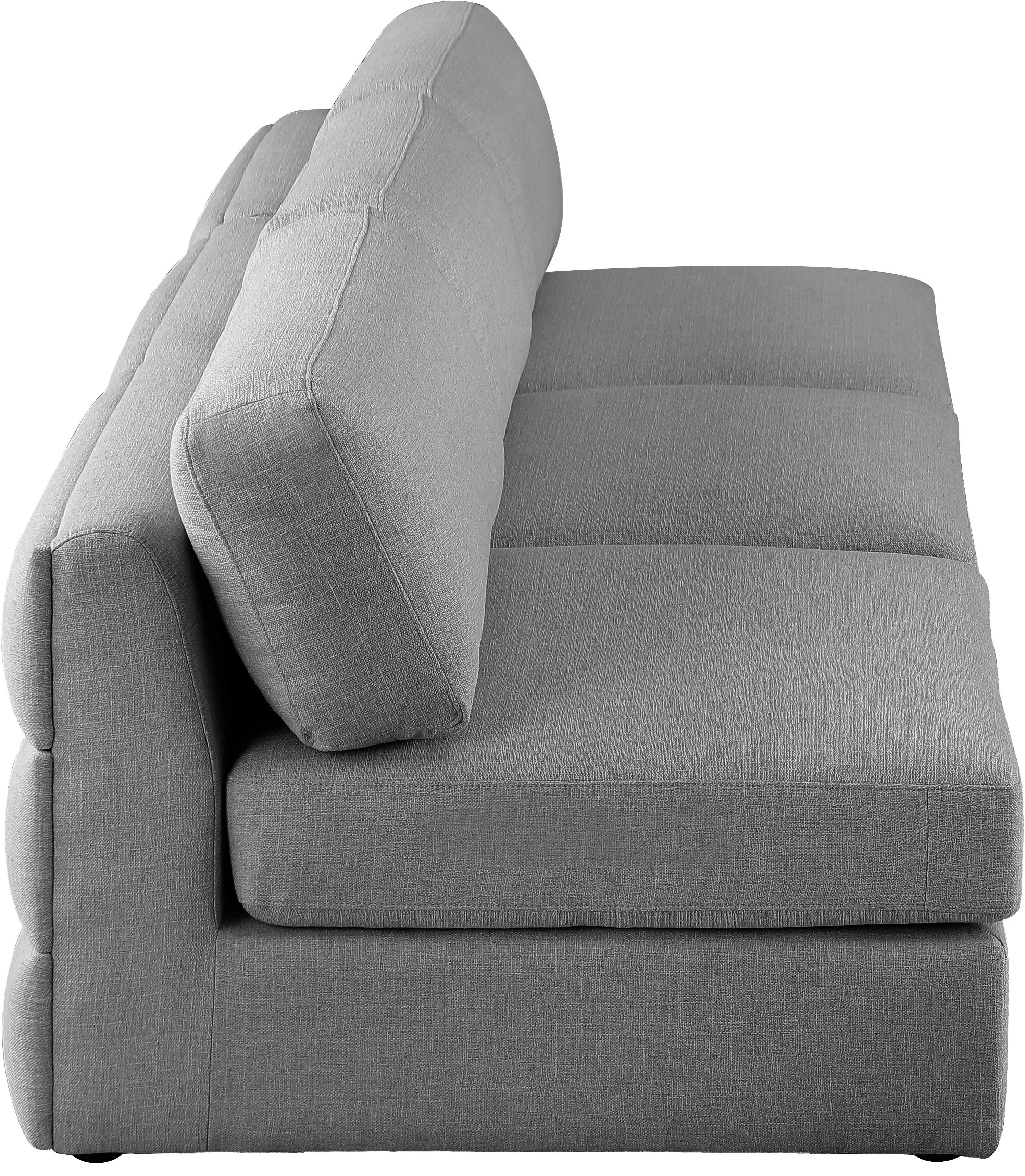 Beckham Durable Linen Textured Fabric Modular Sofa Set - Modern Sectional Couch for Living Room, Lounge & Home Theater | Comfortable & Stylish Furniture for Family Gatherings