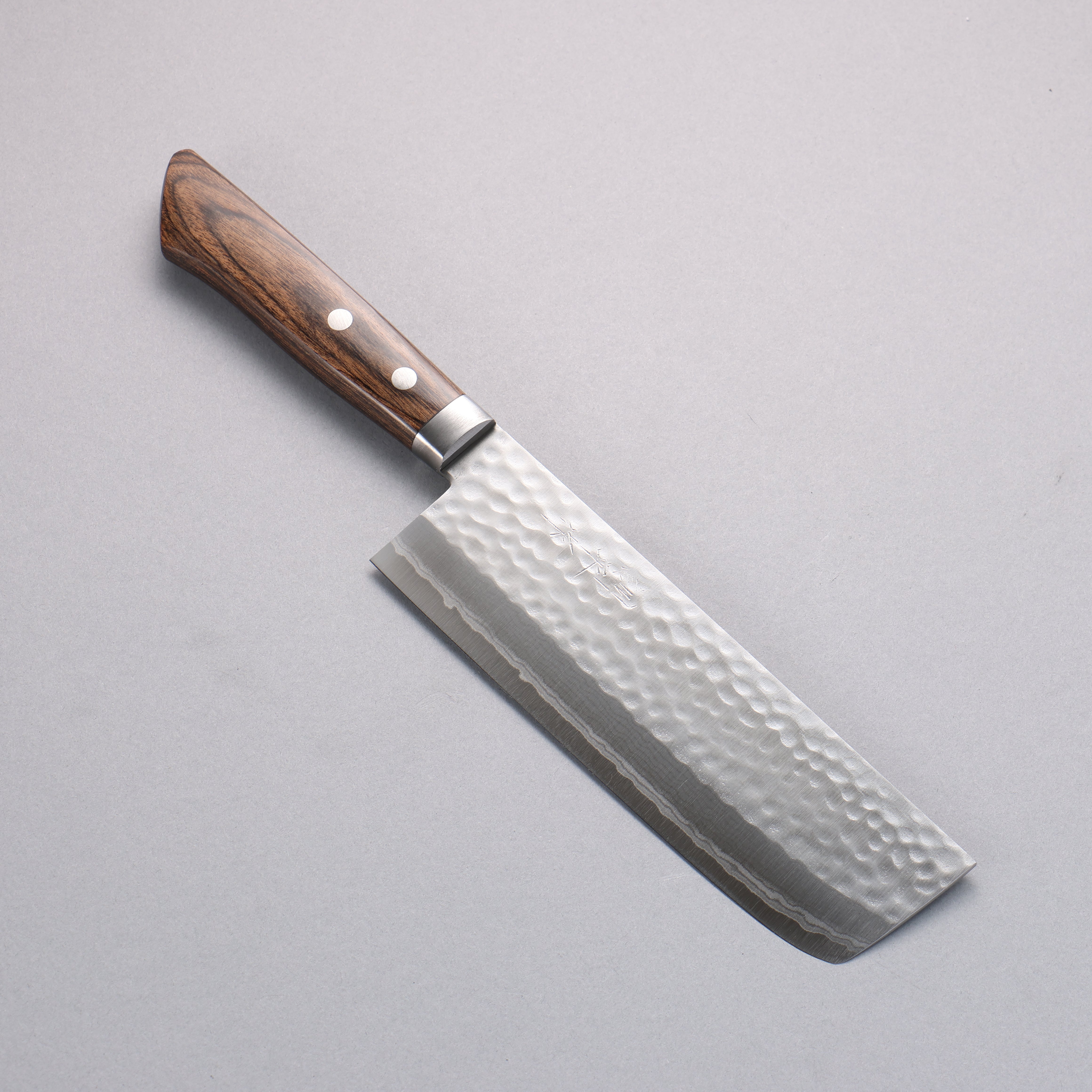 Premium Kunihira Kokuryu VG10 Damascus Nakiri Knife 165mm - Japanese Kitchen Knife with Scotch Pakka Wood Handle - Perfect for Slicing Vegetables, Herbs & Sushi Prep
